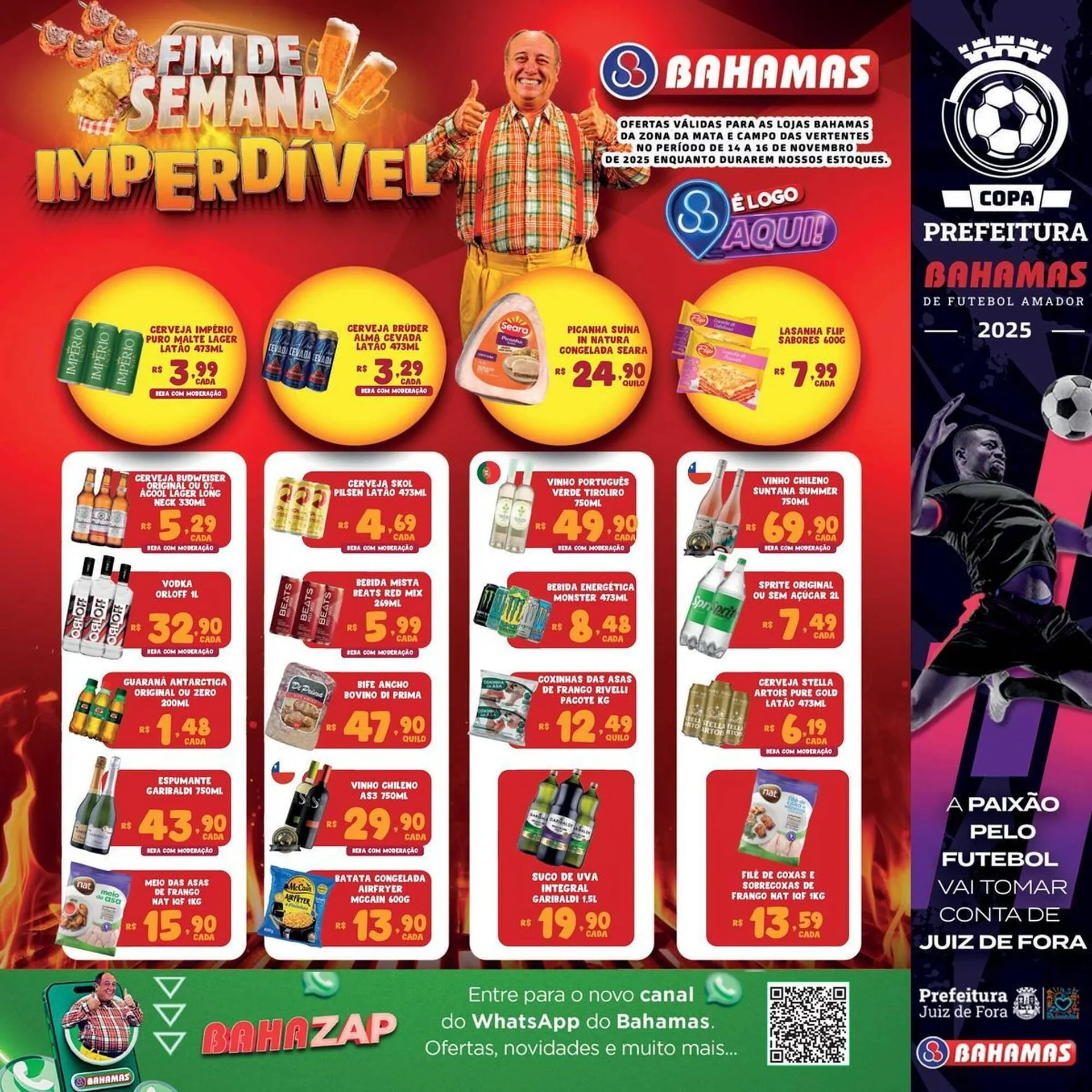 Encarte de Catálogo Bahamas Supermercados 14 de novembro até 16 de novembro 2025 - Pagina 1