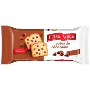 Bolo Casa Suíça Gotas Chocolate 250g