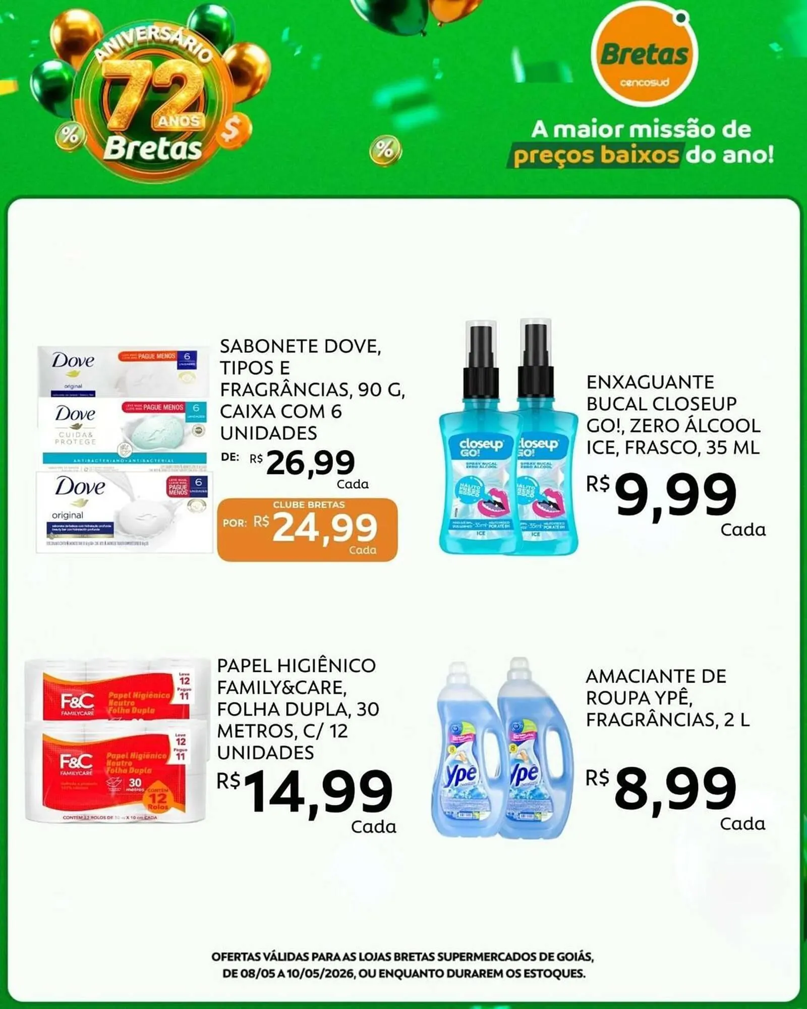 Encarte de Catálogo Supermercados Bretas 8 de maio até 10 de maio 2026 - Pagina 7