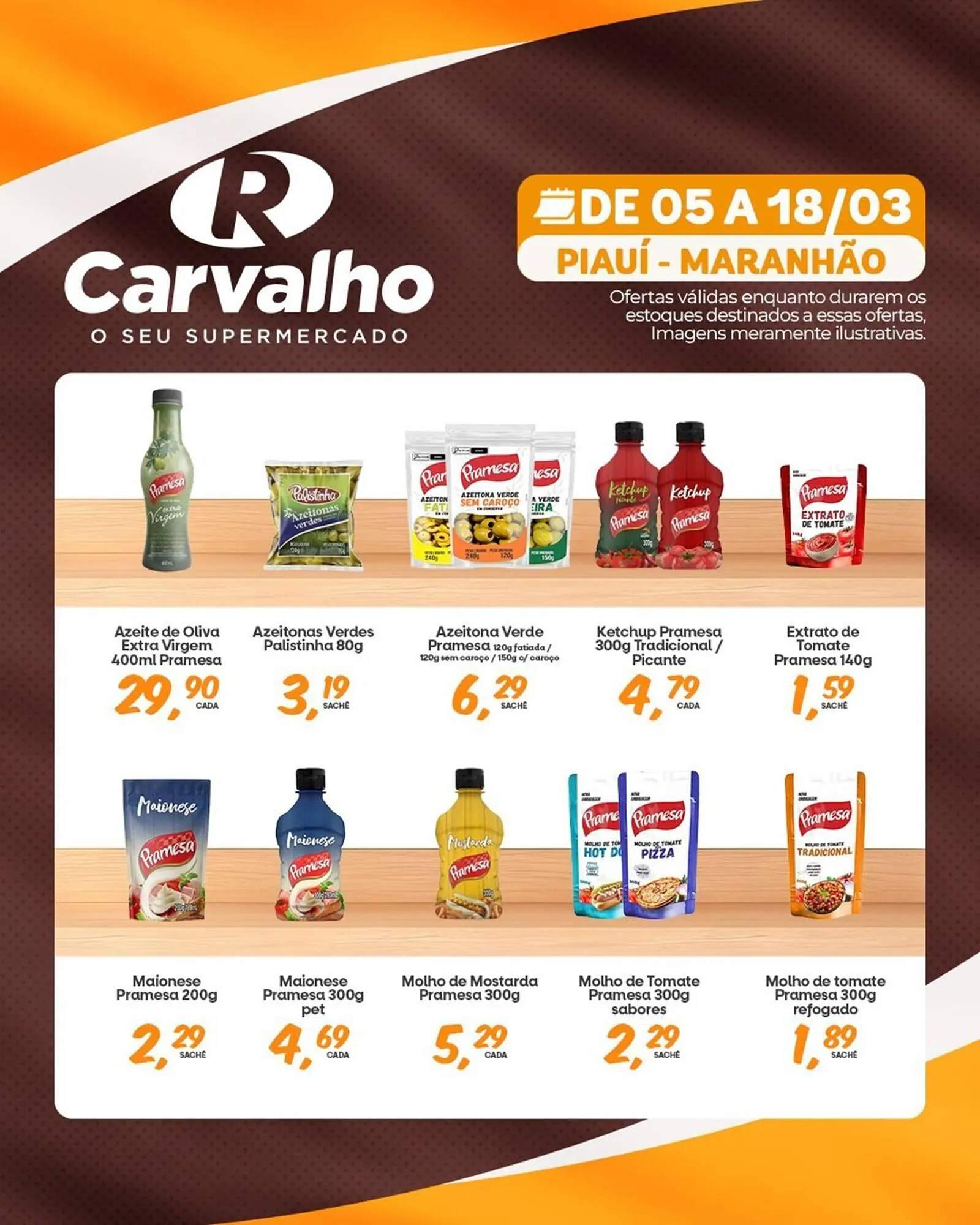 Encarte de Catálogo Carvalho Supermercado 5 de março até 18 de março 2026 - Pagina 1
