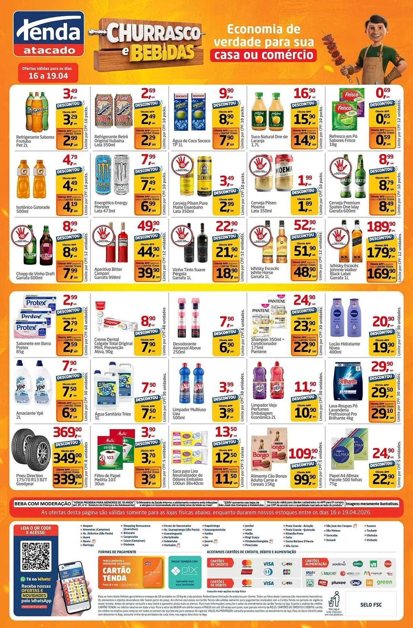 Encarte de Folheto Tenda Atacado 16 de abril até 19 de abril 2026 - Pagina 4