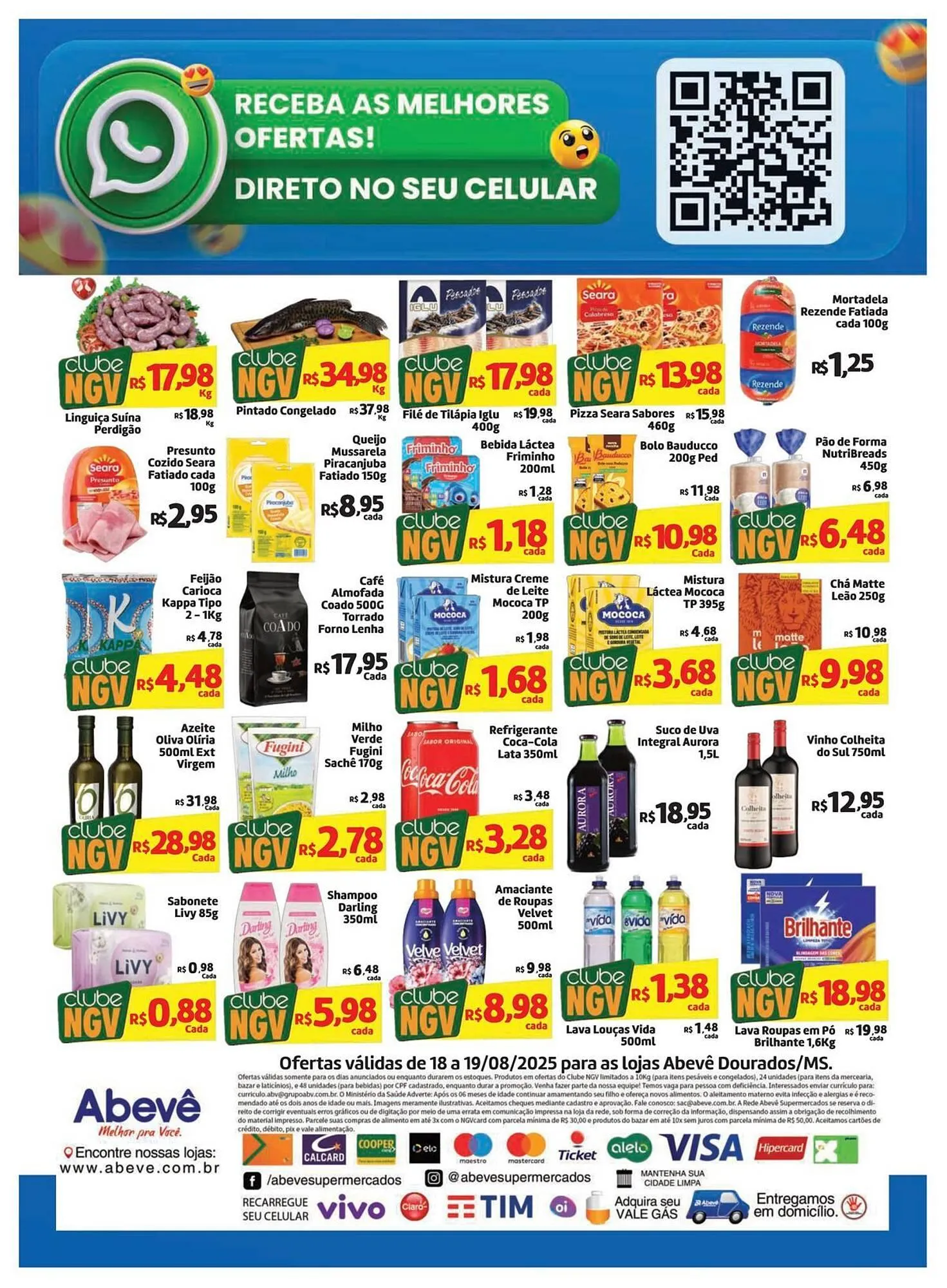 Encarte de Catálogo Abevê Supermercados 18 de agosto até 19 de agosto 2025 - Pagina 2