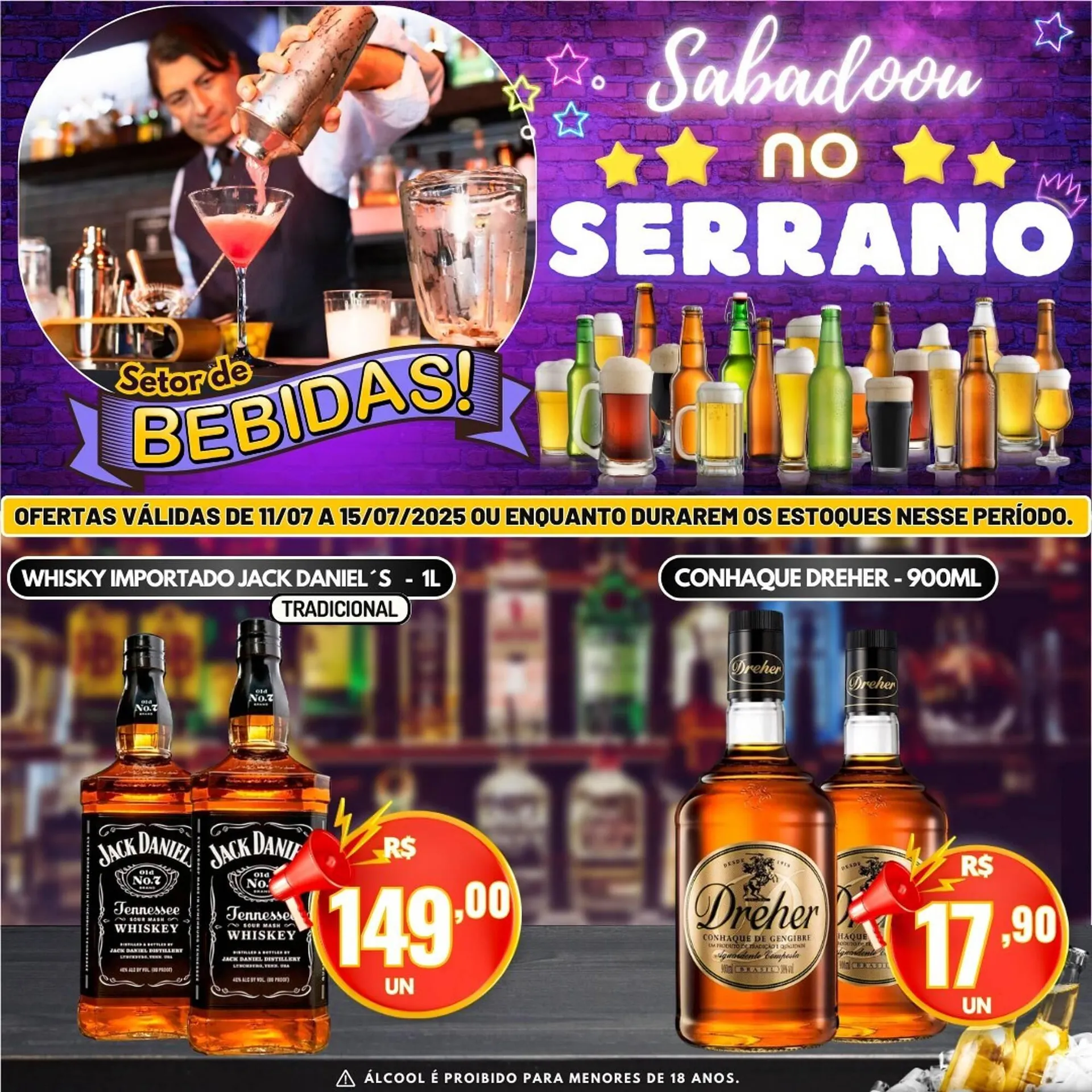 Encarte de Catálogo Serrano Supermercado 11 de julho até 15 de julho 2025 - Pagina 3