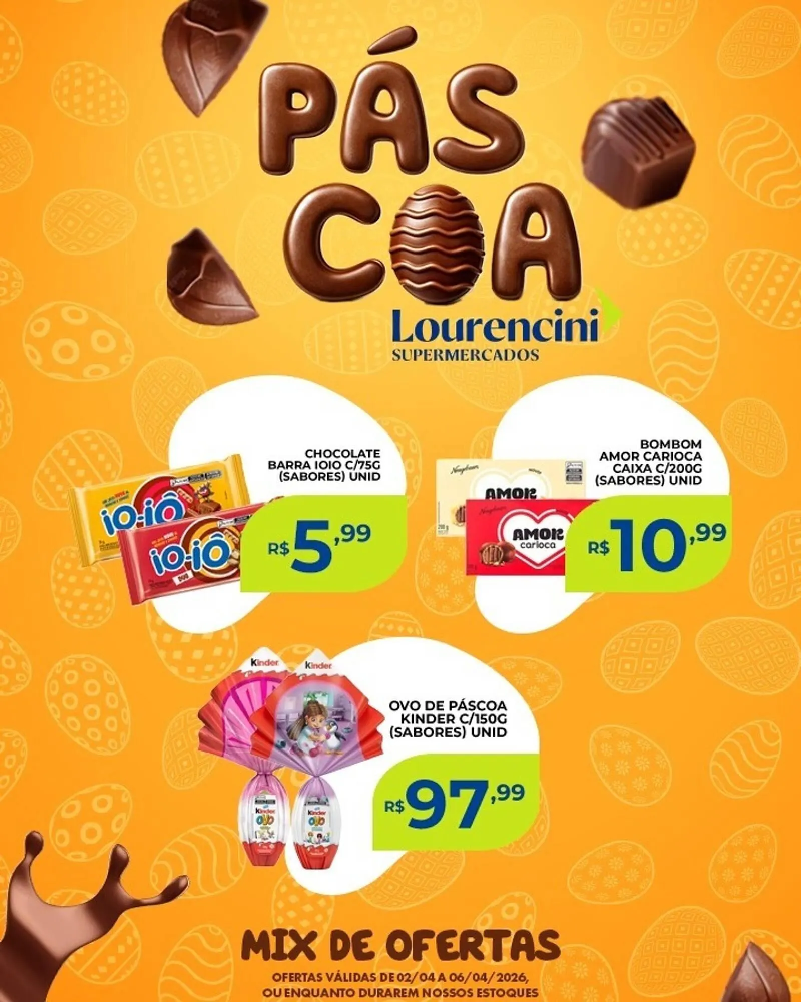 Encarte de Catálogo Lourencini Supermercados 4 de abril até 6 de abril 2026 - Pagina 4