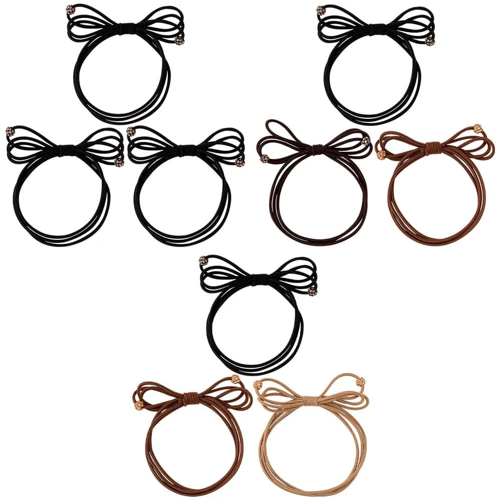 Kit Elásticos Para Cabelo Laço Poliéster Sortidos 3 Peças 6cm LM2816 - honeyhome