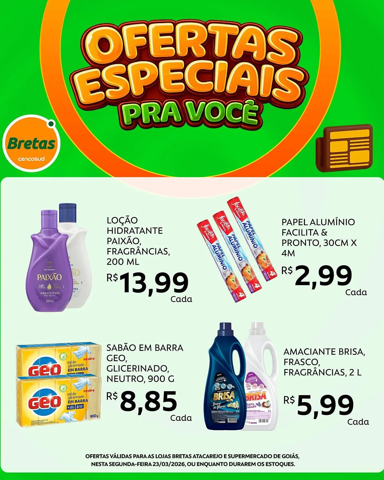 Encarte de Catálogo Supermercados Bretas 23 de março até 23 de março 2026 - Pagina 3