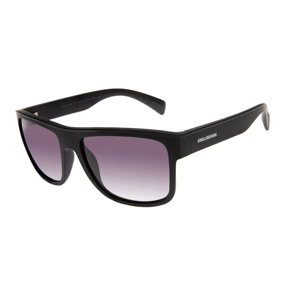 Óculos De Sol Masculino Chilli Beans Quadrado Degradê Preto - OC.CL.3926.2001