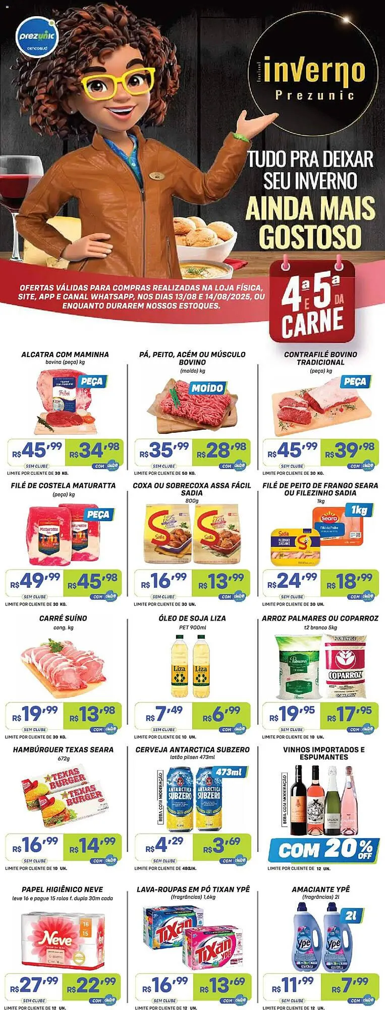 Encarte de Catálogo Prezunic 13 de agosto até 14 de agosto 2025 - Pagina 1