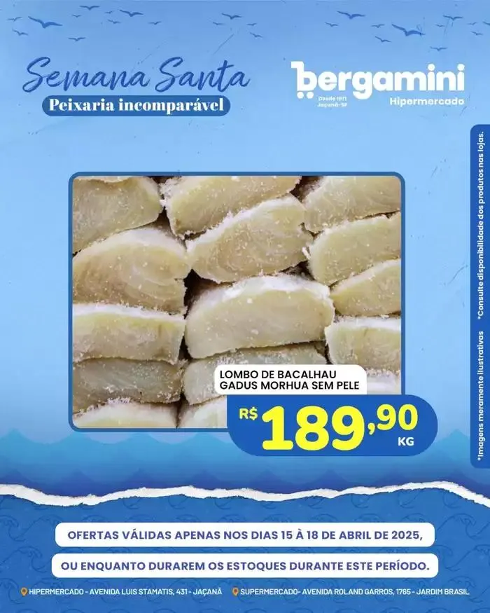 Encarte de Encarte Supermercado Bergamini 18 de abril até 21 de abril 2025 - Pagina 8
