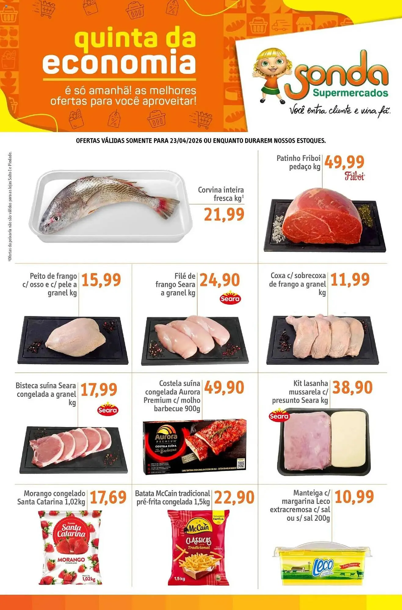 Encarte de Folheto Sonda 23 de abril até 23 de abril 2026 - Pagina 1