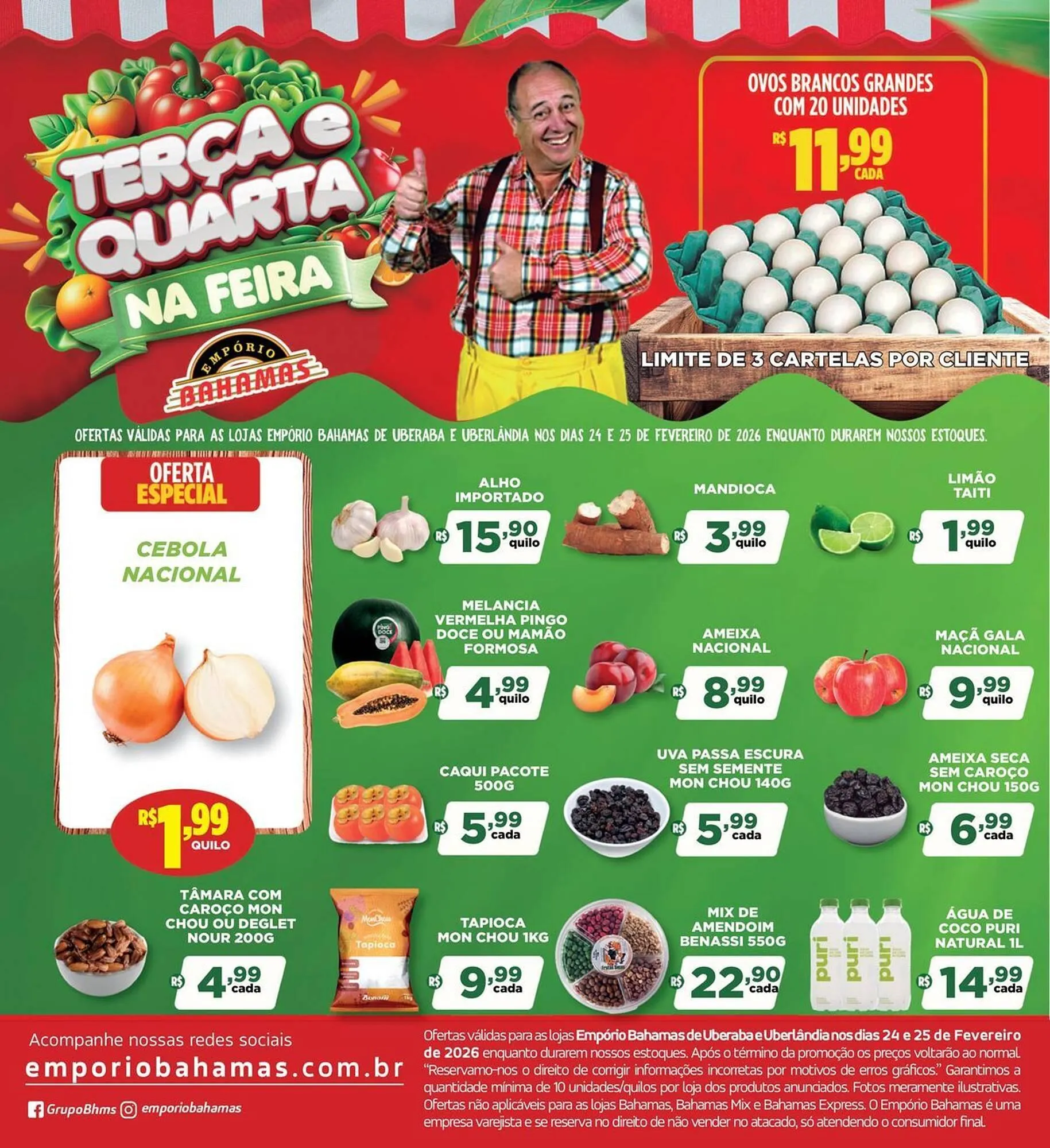 Encarte de Catálogo Empório Bahamas 24 de fevereiro até 25 de fevereiro 2026 - Pagina 1