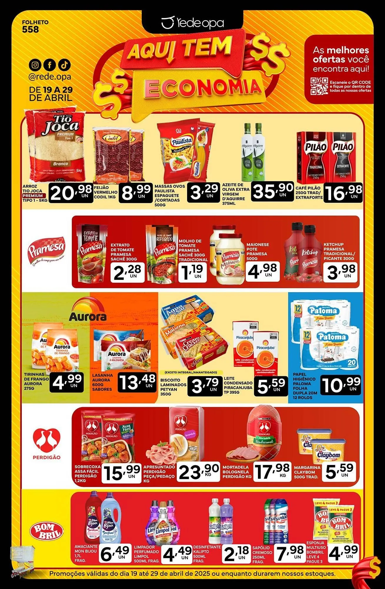 Encarte de Catálogo Rede Opa 19 de abril até 29 de abril 2025 - Pagina 1
