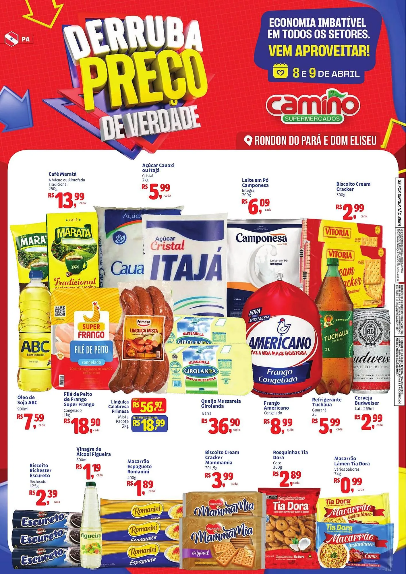 Encarte de Catálogo Camiño supermercados 8 de abril até 9 de abril 2026 - Pagina 1