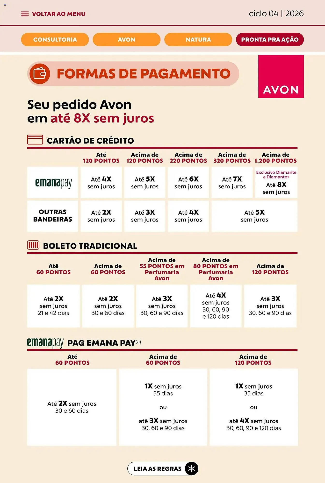 Encarte de Catálogo Avon 18 de fevereiro até 17 de março 2026 - Pagina 46