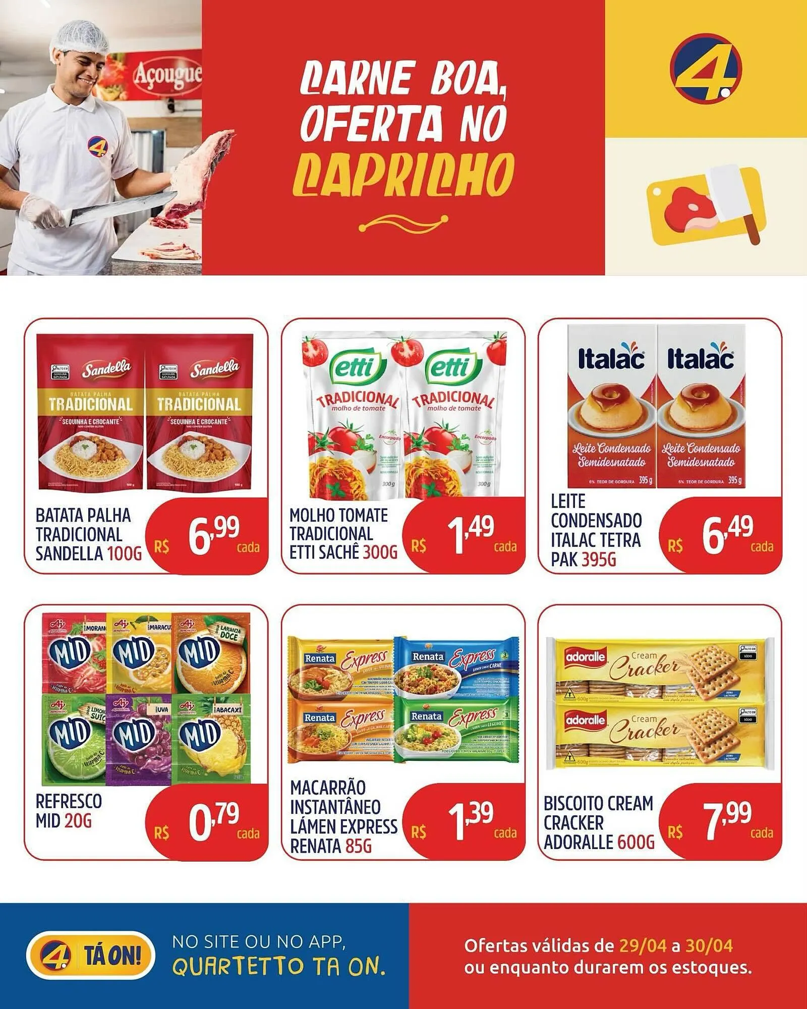 Encarte de Catálogo Quartetto Supermercados 29 de abril até 30 de abril 2026 - Pagina 4