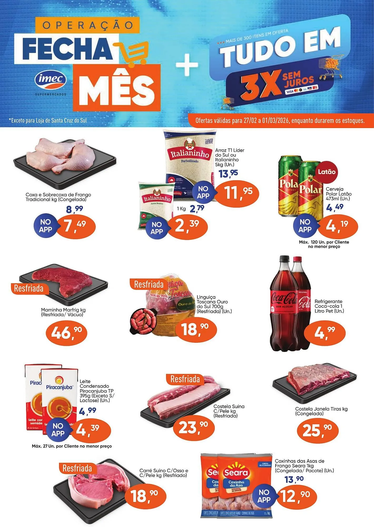Encarte de Catálogo Imec Supermercados 27 de fevereiro até 1 de março 2026 - Pagina 1