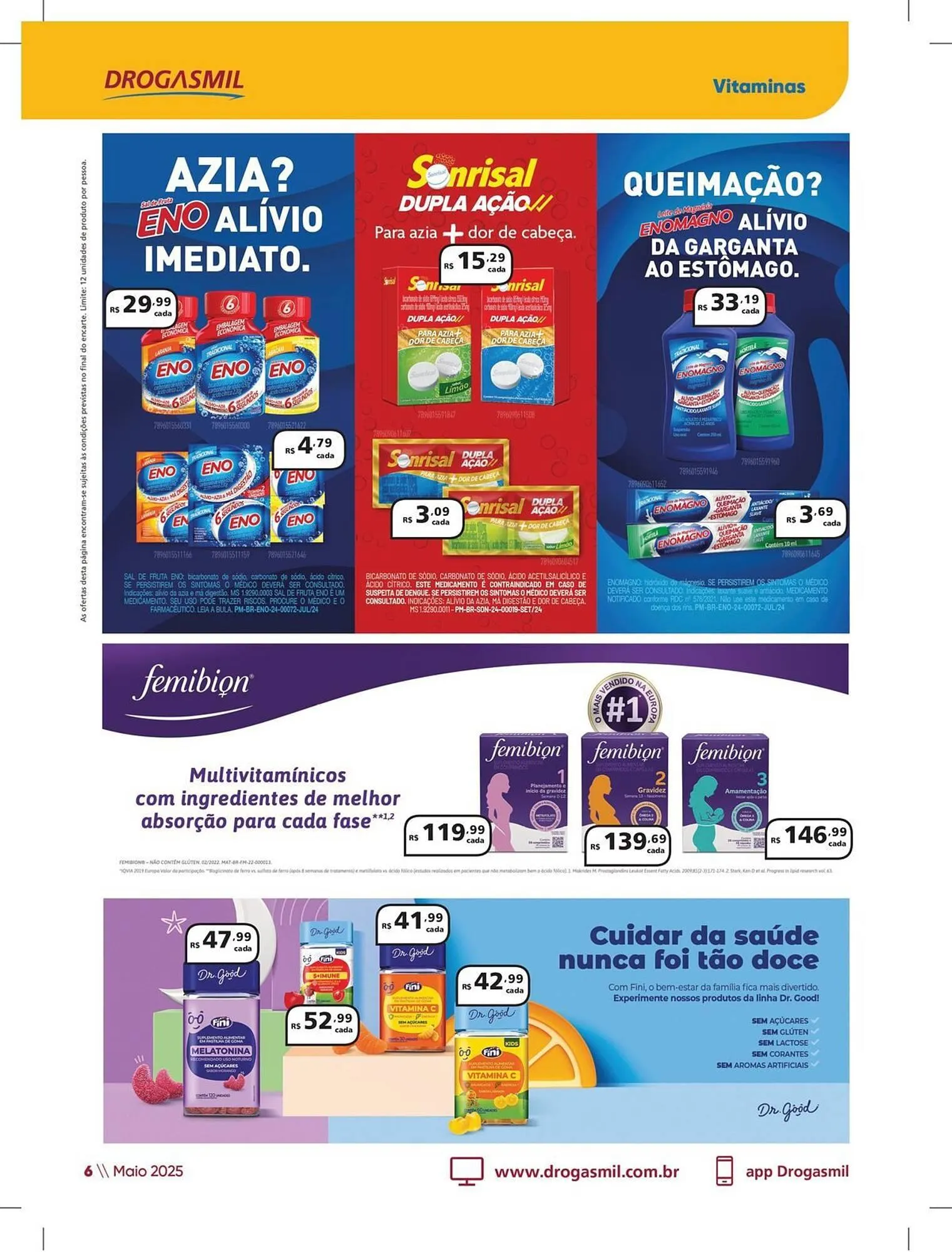 Encarte de Catálogo Drogasmil 5 de maio até 1 de junho 2025 - Pagina 6