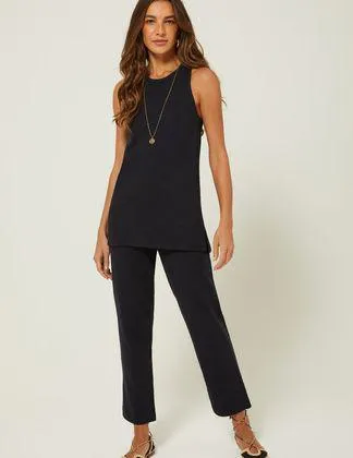 Calça Reta Pantacourt