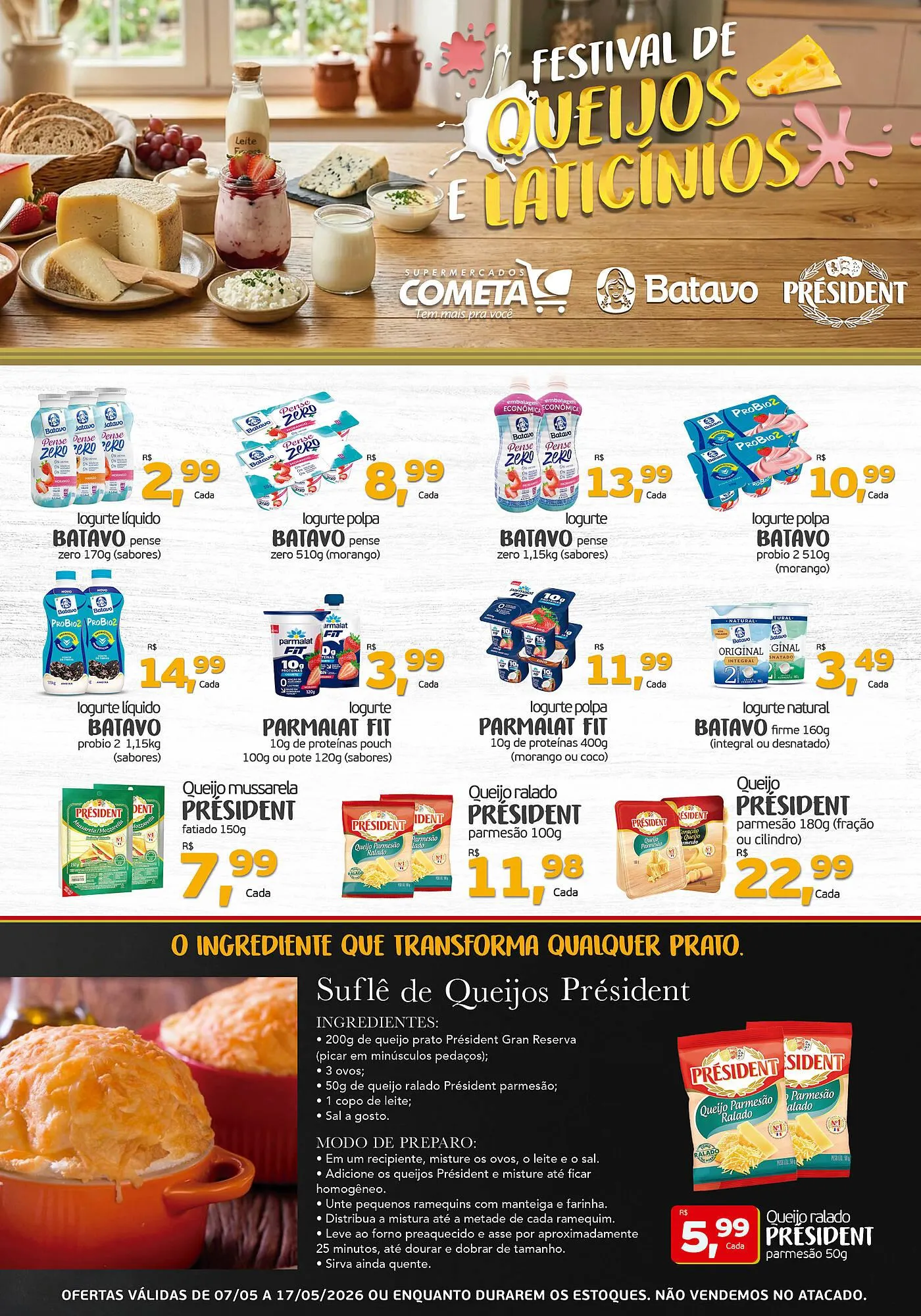 Encarte de Encarte Cometa Supermercados 7 de maio até 17 de maio 2026 - Pagina 1