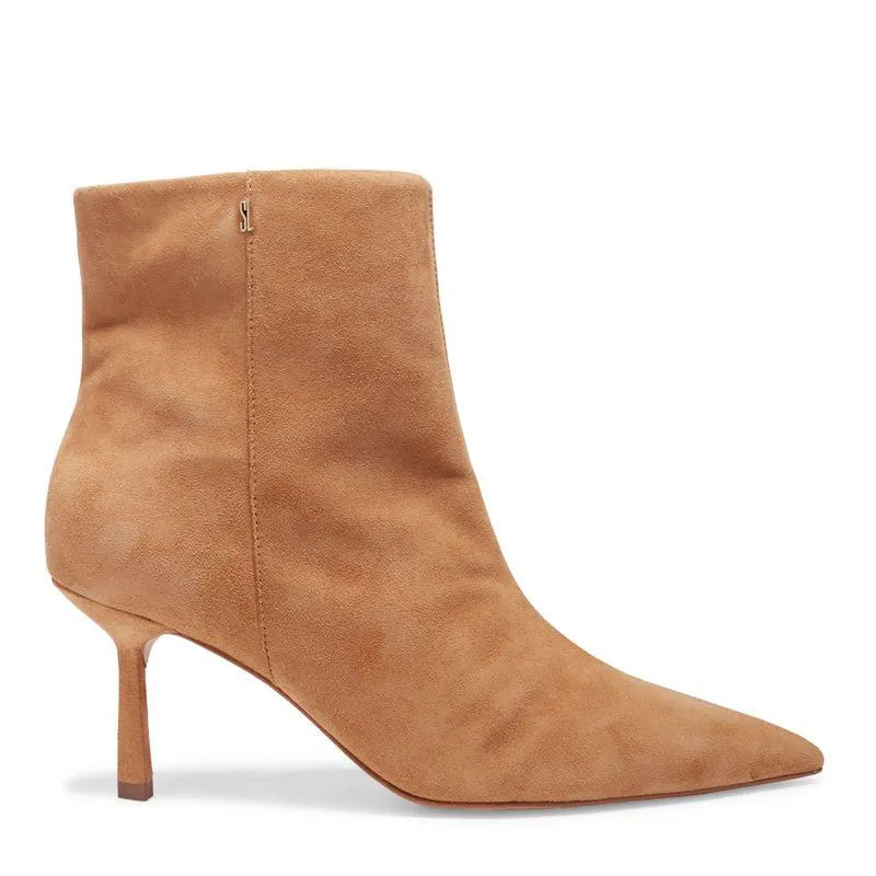 Bota Bege Couro Cano Médio