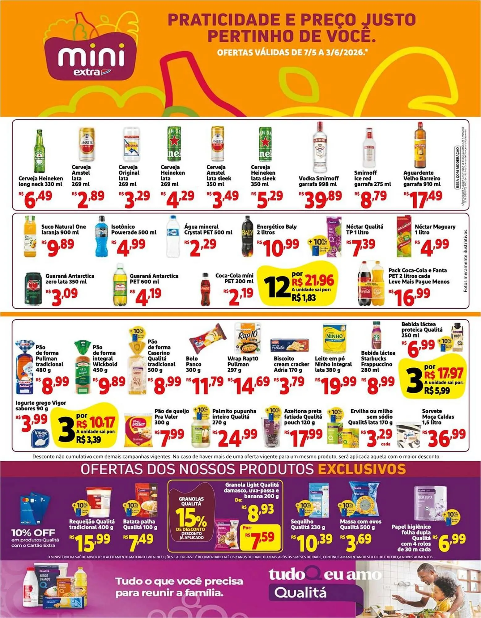 Encarte de Encarte Mercado Extra 7 de maio até 3 de junho 2026 - Pagina 1