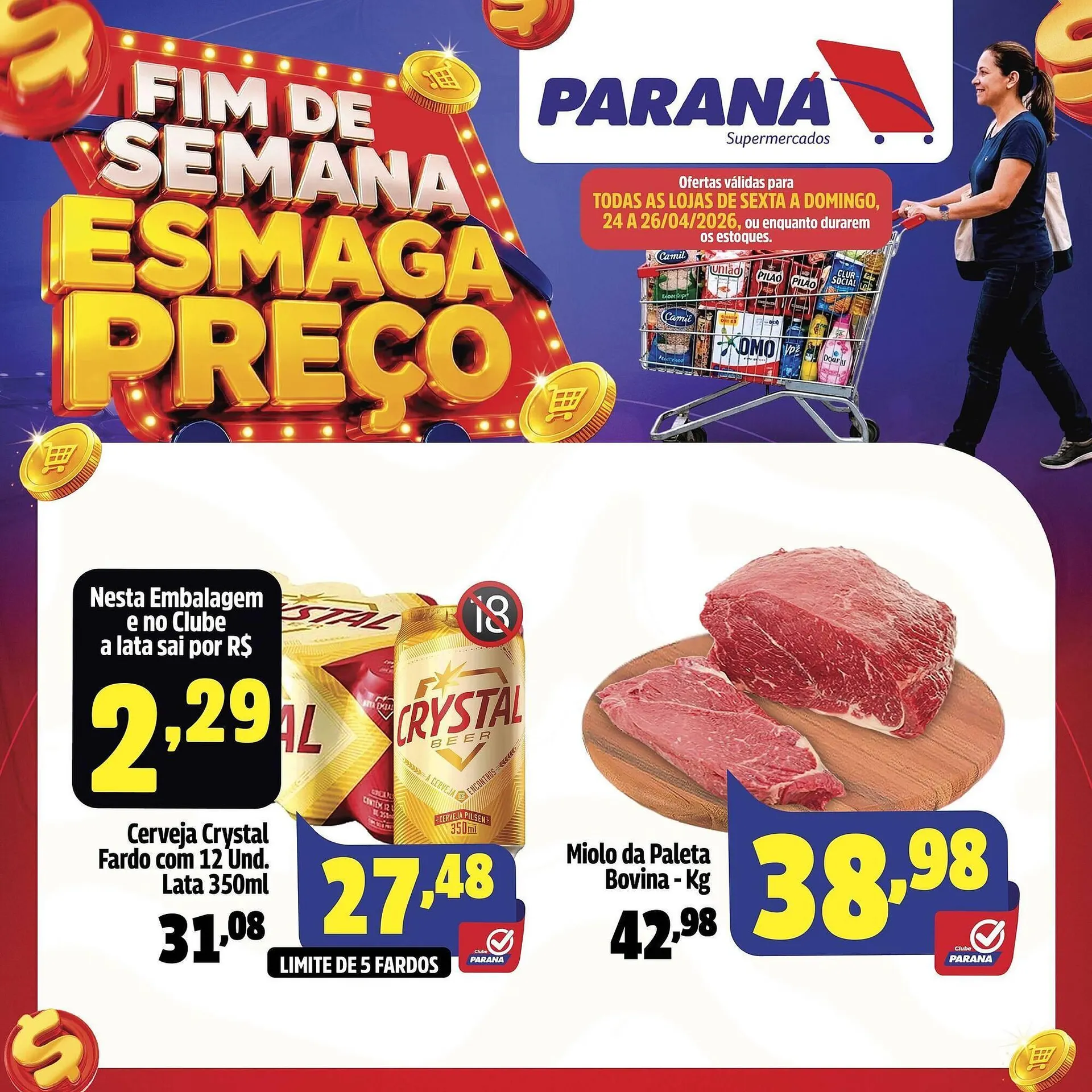Encarte de Folheto Supermercado Paraná 24 de abril até 26 de abril 2026 - Pagina 3