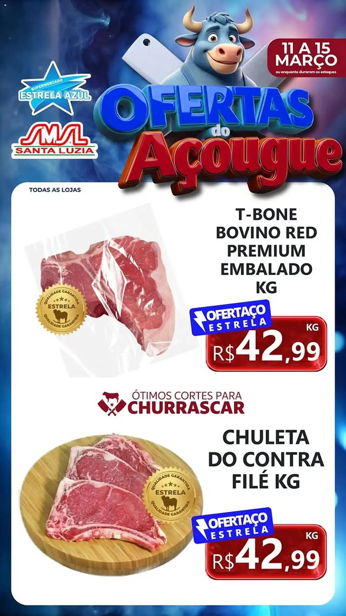 Encarte de Folheto Supermercado Estrela Azul 11 de março até 15 de março 2026 - Pagina 2