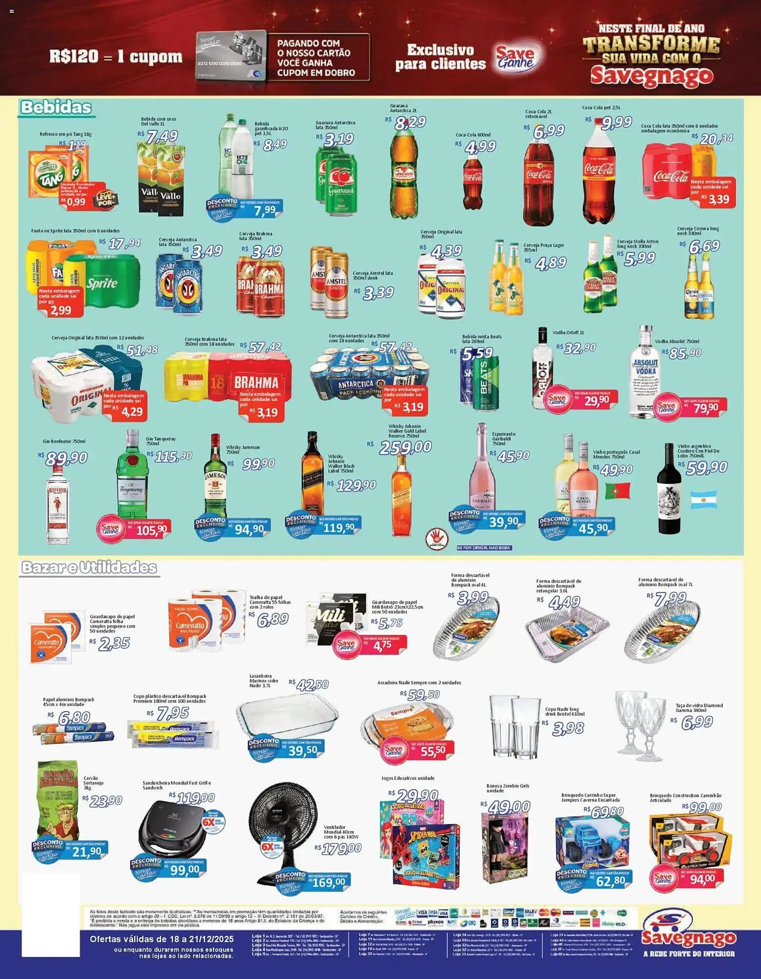 Encarte de Catálogo Supermercados Savegnago 18 de dezembro até 21 de dezembro 2025 - Pagina 4