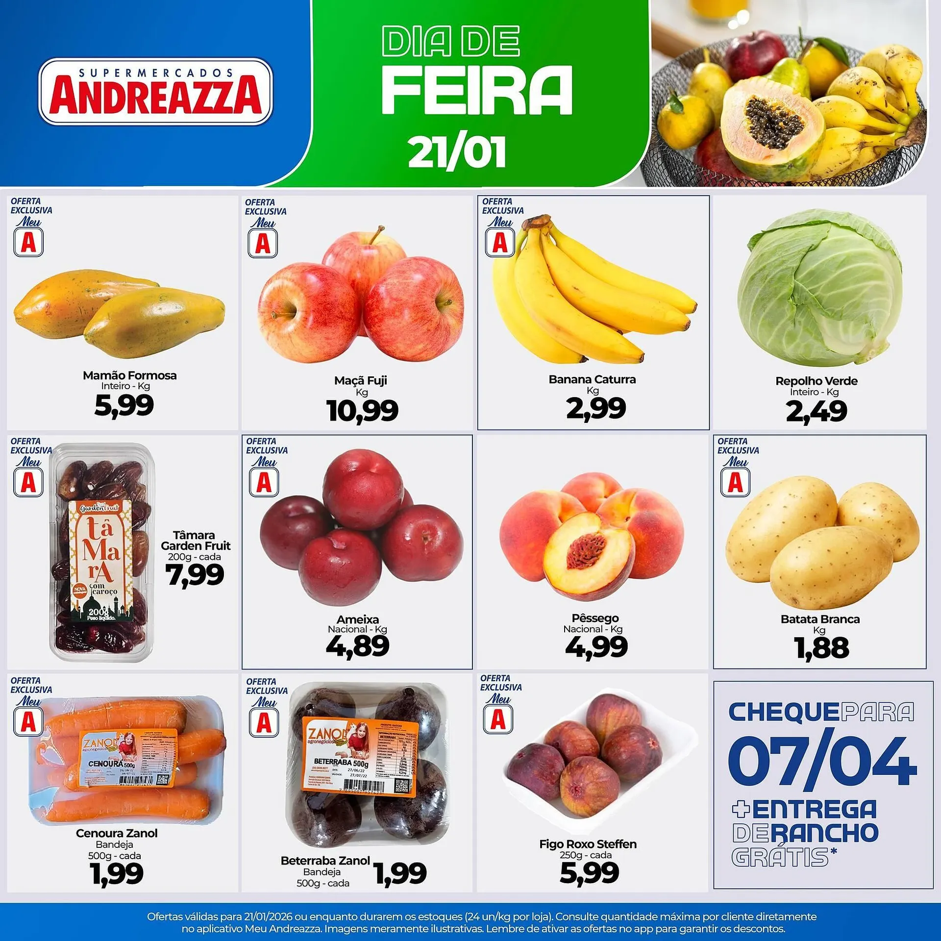 Encarte de Catálogo Supermercados Andreazza 21 de janeiro até 21 de janeiro 2026 - Pagina 1