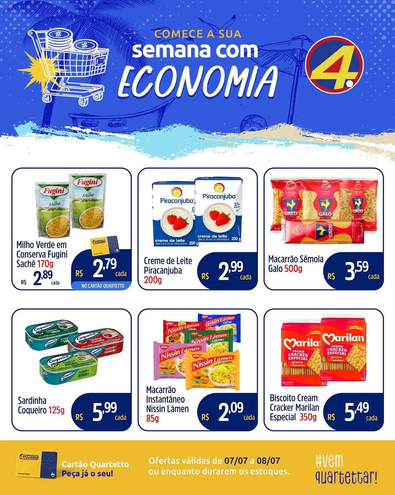 Encarte de Catálogo Quartetto Supermercados 7 de julho até 8 de julho 2025 - Pagina 3