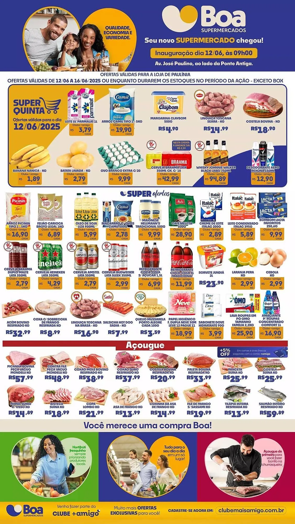 Encarte de Catálogo Boa Supermercados 12 de junho até 16 de junho 2025 - Pagina 1