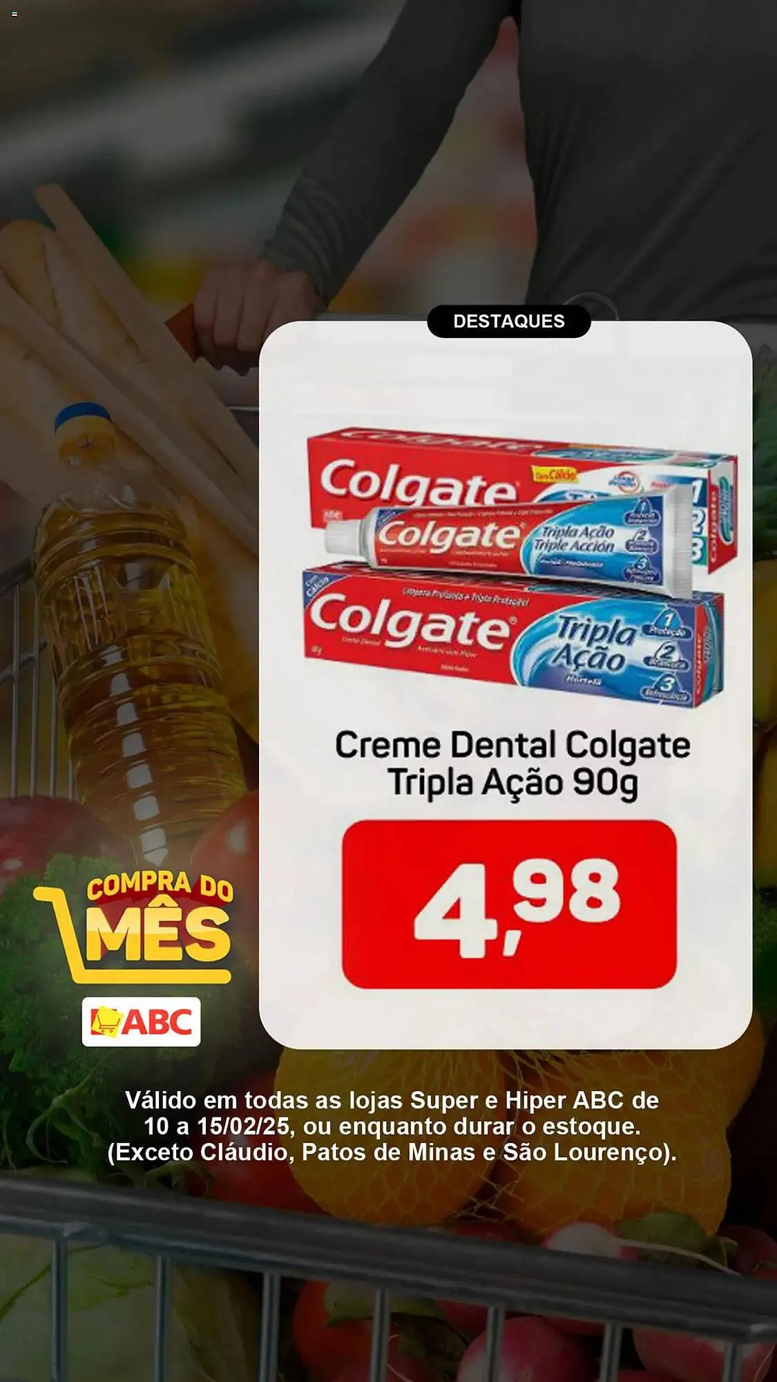 Encarte de Catálogo Supermercados ABC 10 de fevereiro até 15 de fevereiro 2025 - Pagina 19