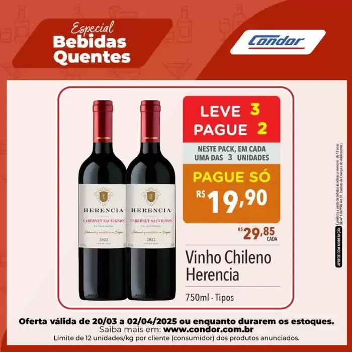 Encarte de Supermercados Condor Especial Bebidas Quentes 25 de março até 2 de abril 2025 - Pagina 8