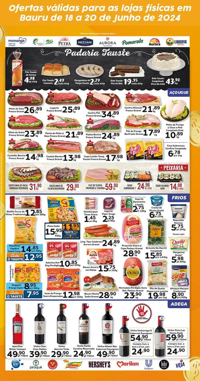 Encarte de Ofertas Tauste Bauru 18 de junho até 20 de junho 2024 - Pagina 4
