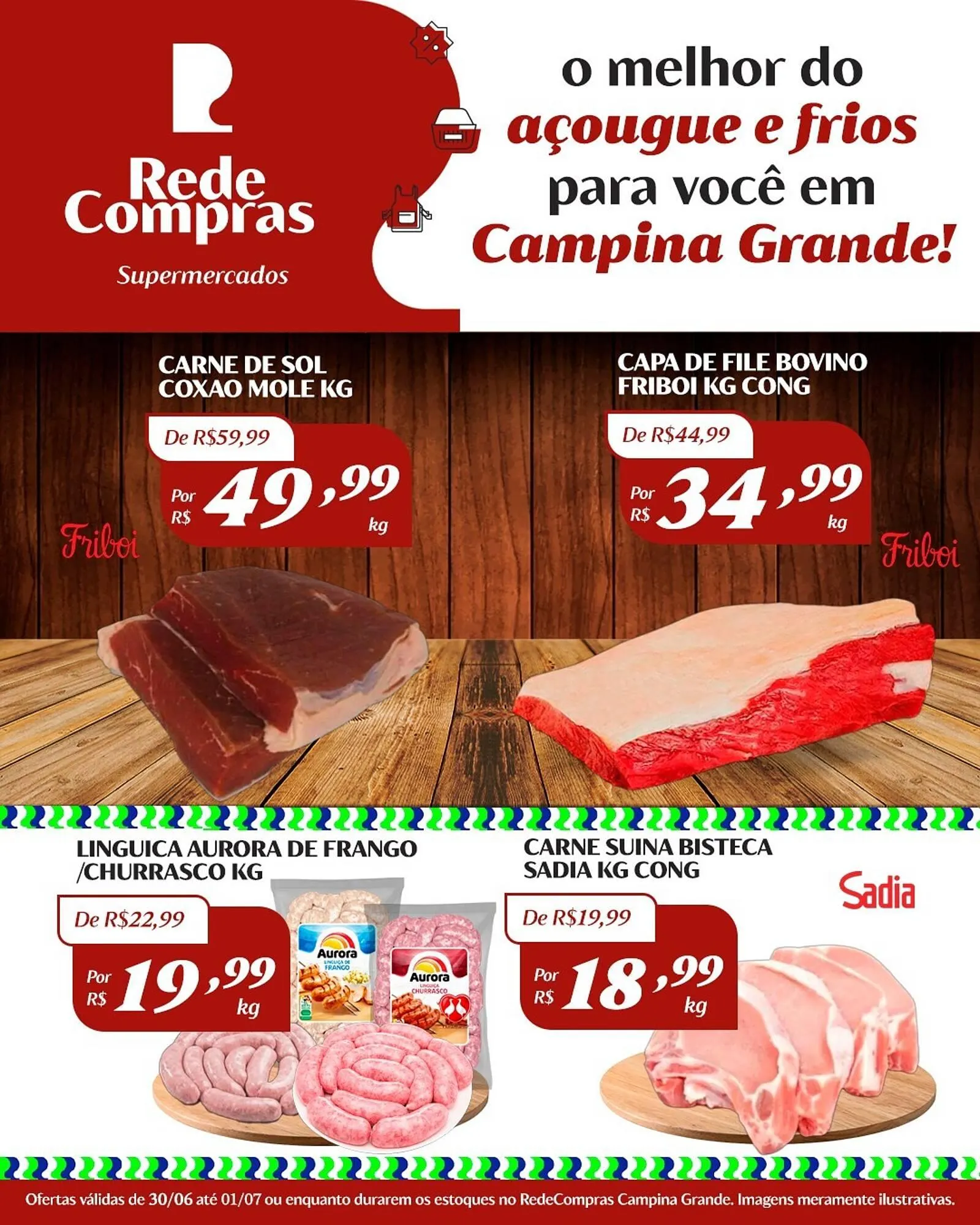 Encarte de Catálogo Rede Compras 30 de junho até 1 de julho 2025 - Pagina 1