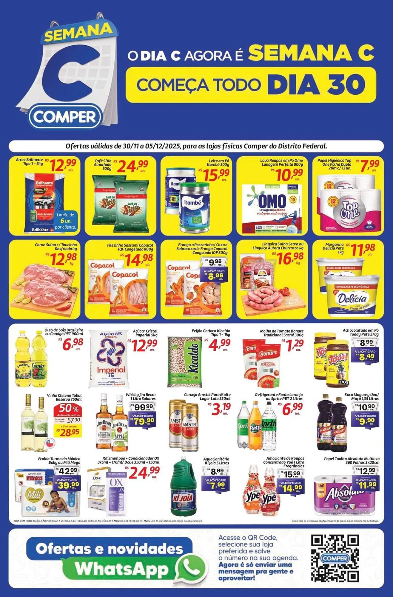 Encarte de Folheto Comper 1 de dezembro até 5 de dezembro 2025 - Pagina 1