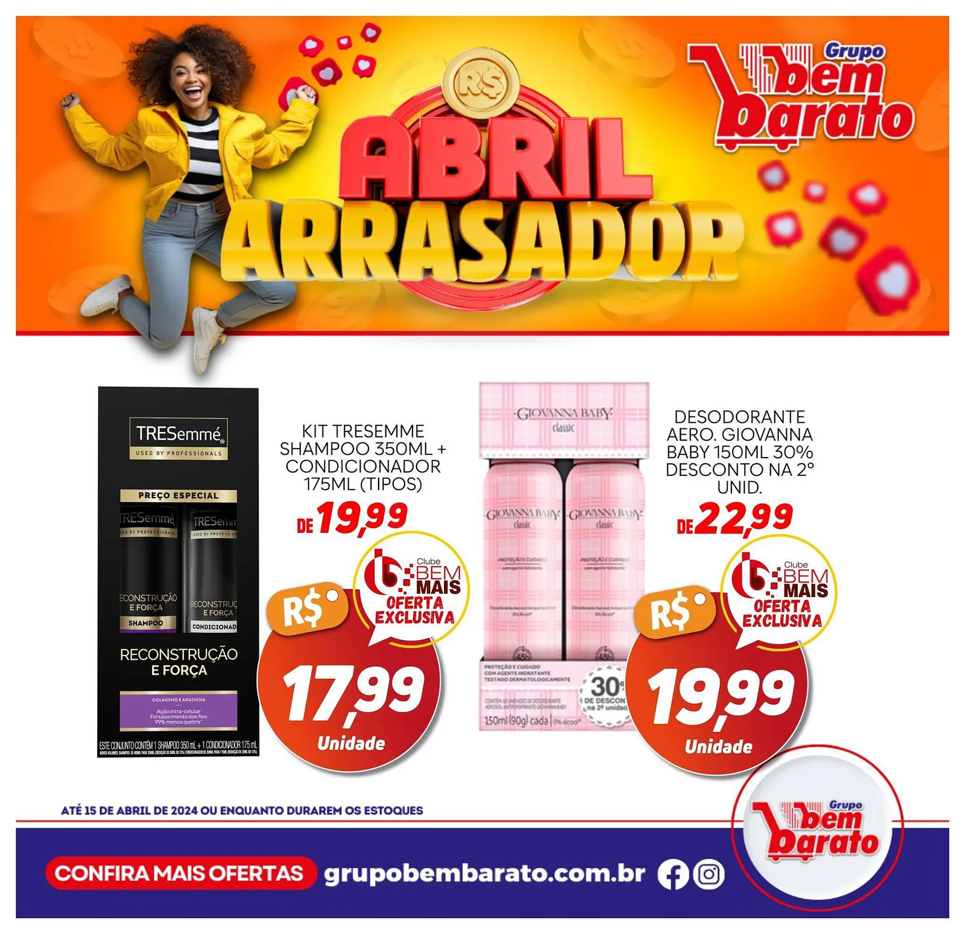 Encarte de Catálogo Supermercado Bem Barato 15 de abril até 15 de abril 2024 - Pagina 2