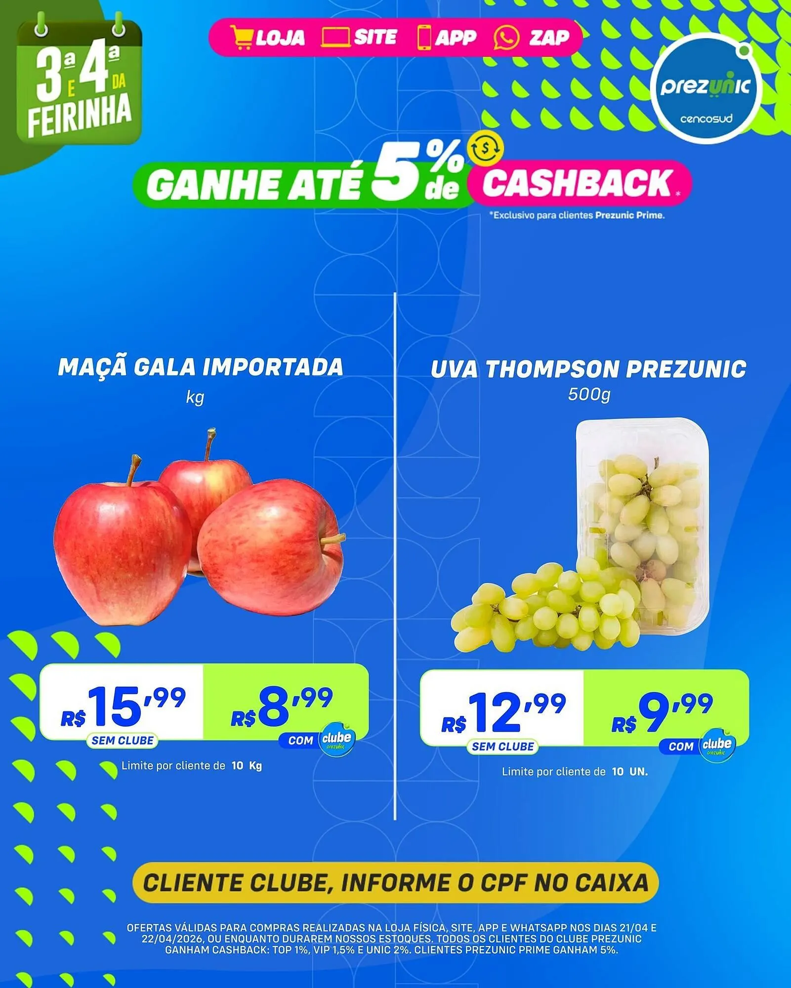 Encarte de Encarte Prezunic 21 de abril até 22 de abril 2026 - Pagina 3