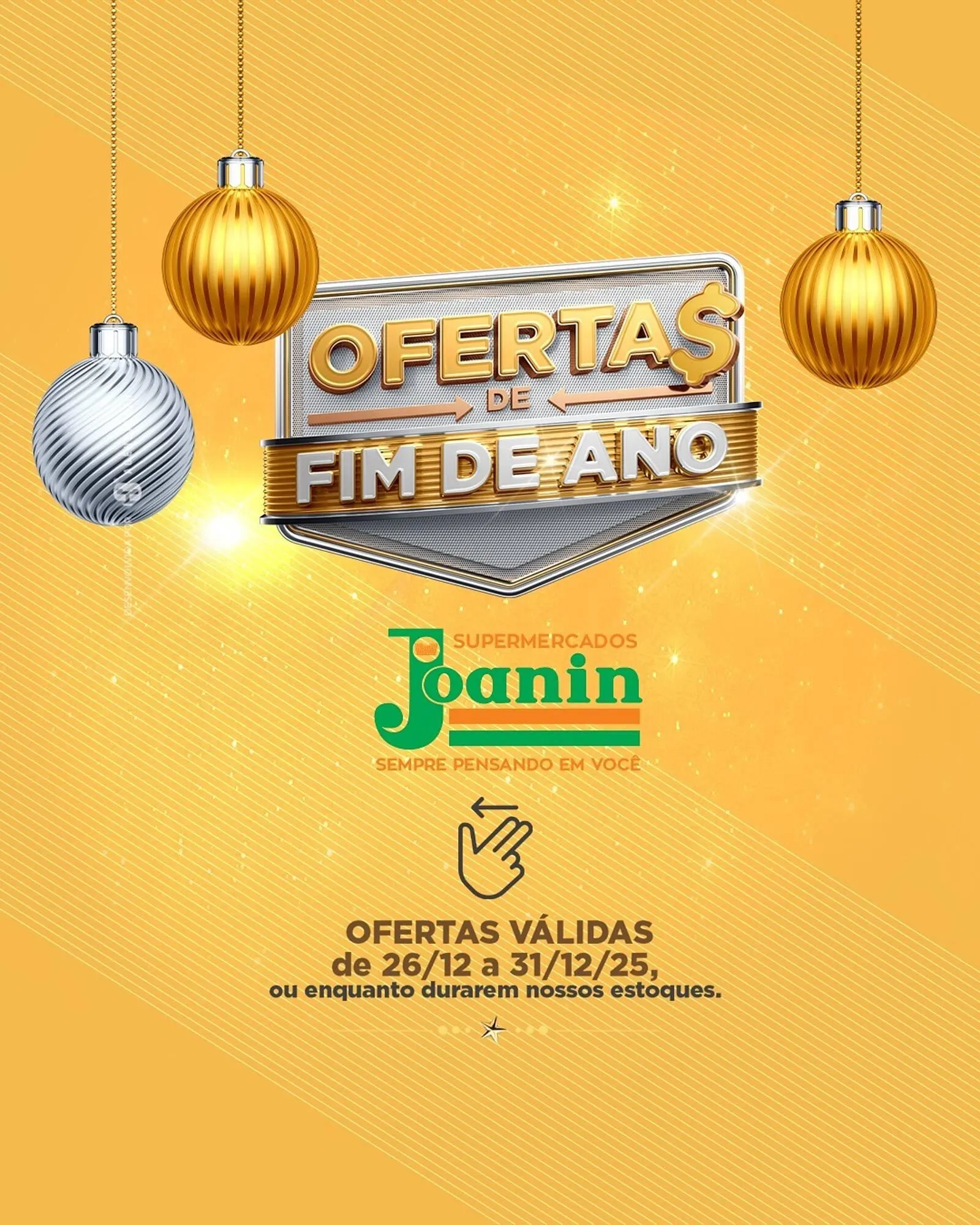 Encarte de Catálogo Supermercados Joanin 29 de dezembro até 31 de dezembro 2025 - Pagina 1