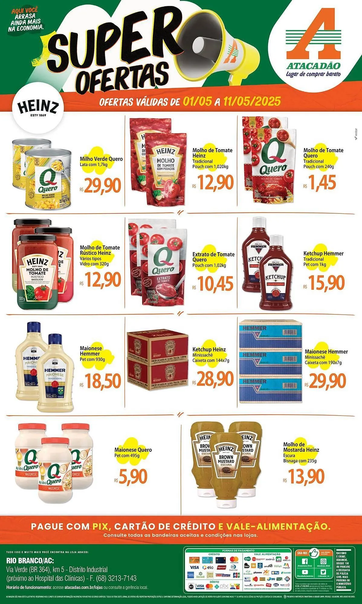 Encarte de Catálogo Atacadão 4 de maio até 11 de maio 2025 - Pagina 1