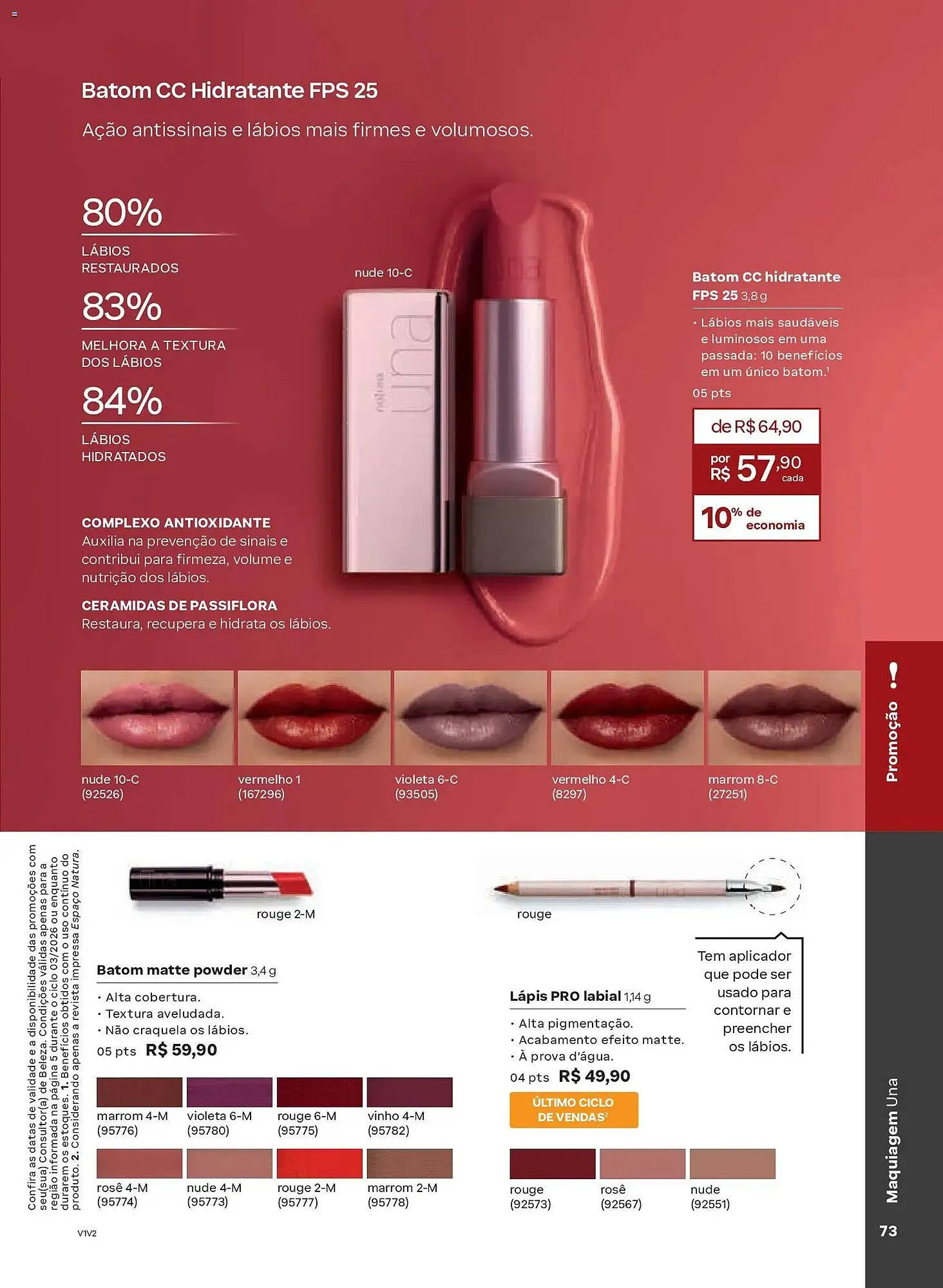 Encarte de Catálogo Natura 4 de fevereiro até 25 de fevereiro 2026 - Pagina 73