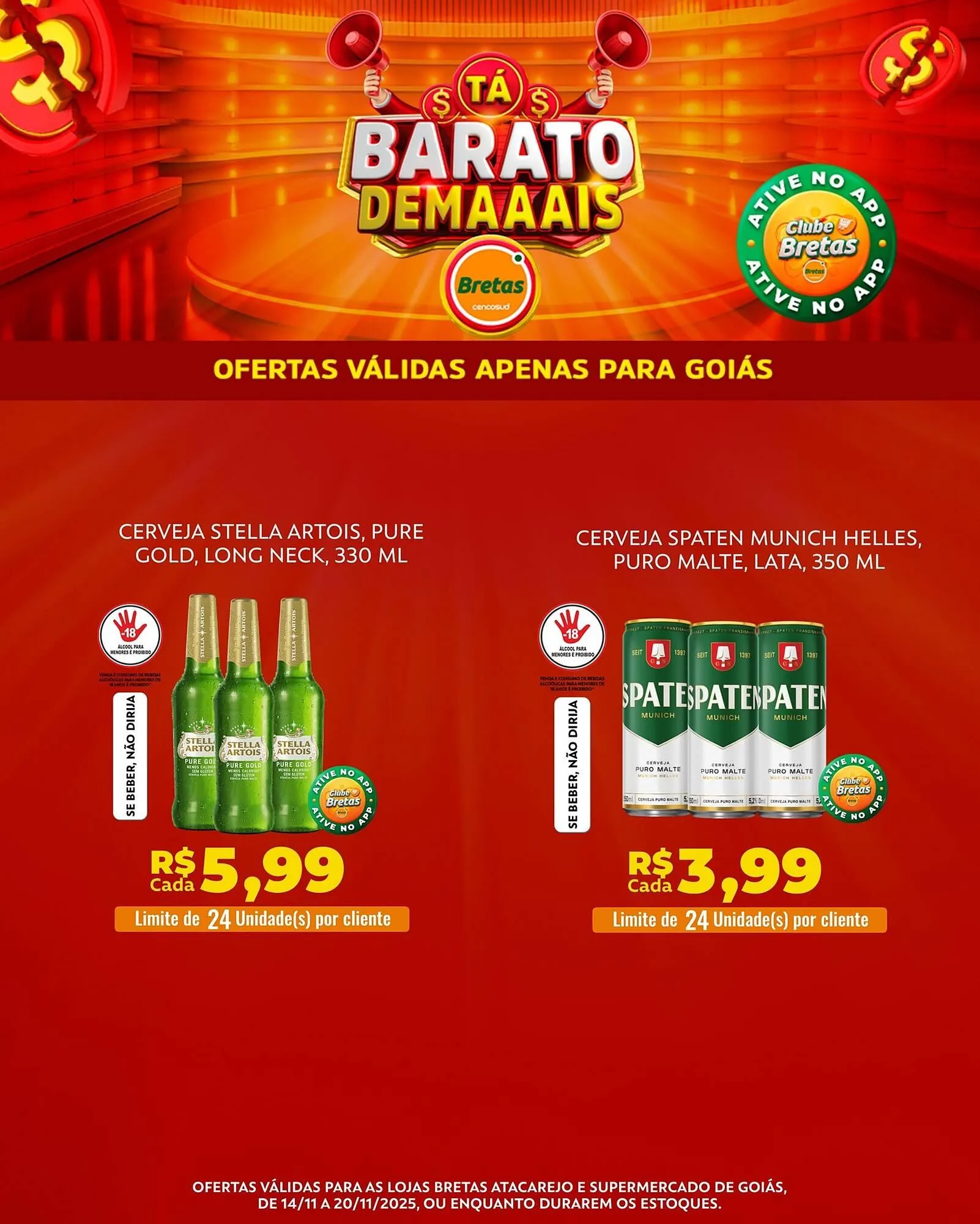 Encarte de Catálogo Supermercados Bretas 14 de novembro até 20 de novembro 2025 - Pagina 5