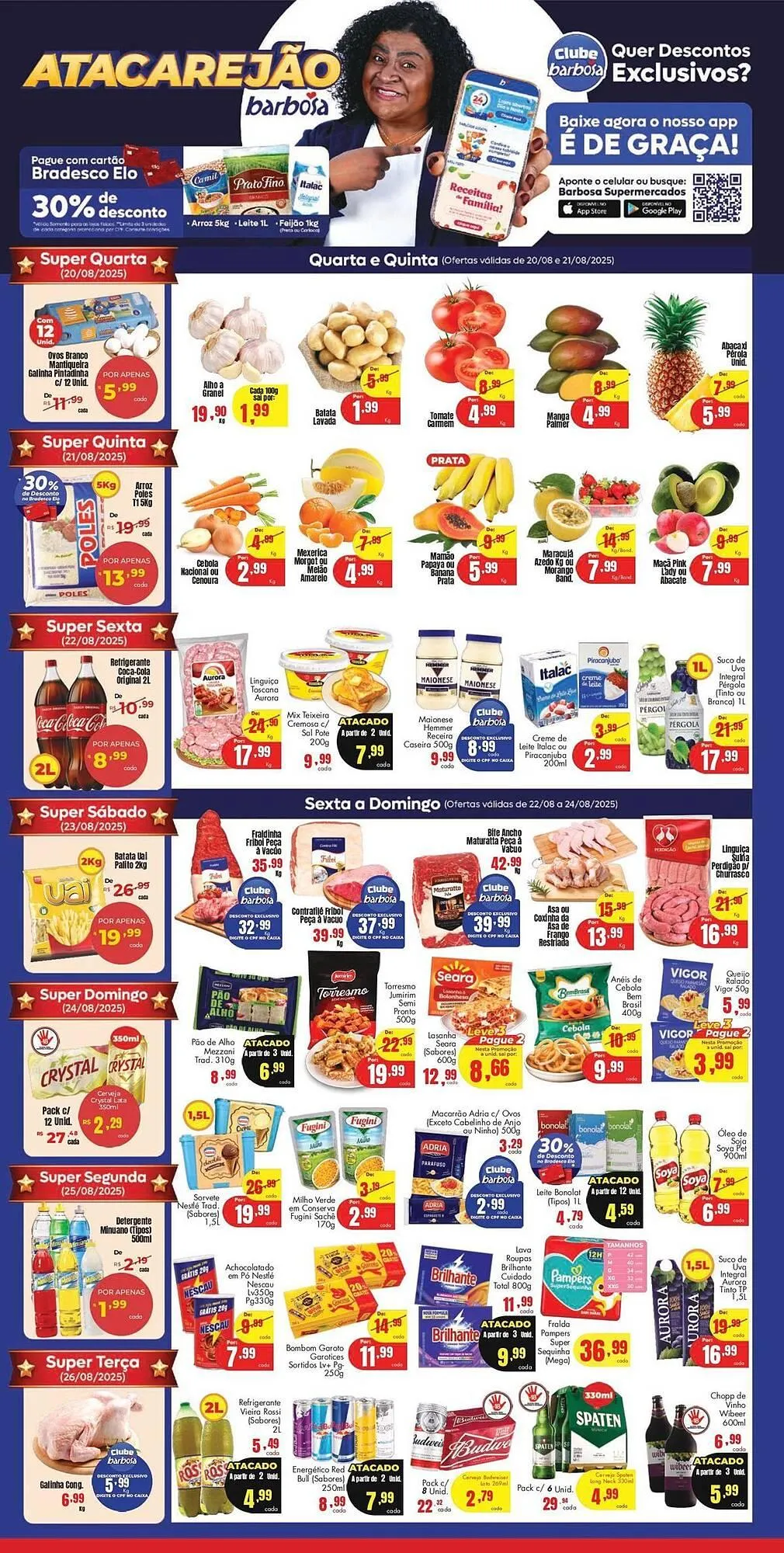 Encarte de Catálogo Barbosa Supermercados 20 de agosto até 26 de agosto 2025 - Pagina 1