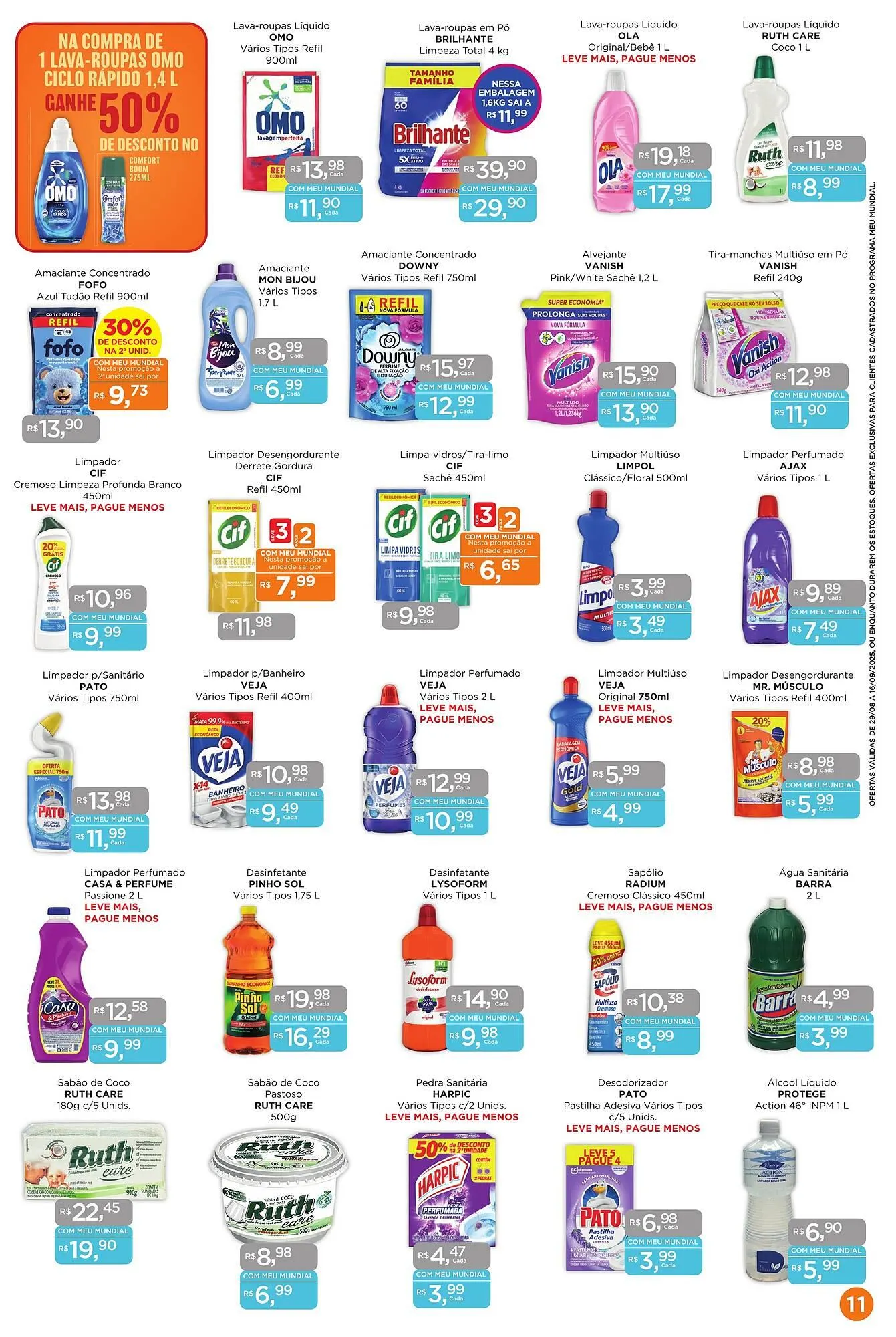 Encarte de Catálogo Supermercados Mundial 29 de agosto até 16 de setembro 2025 - Pagina 13