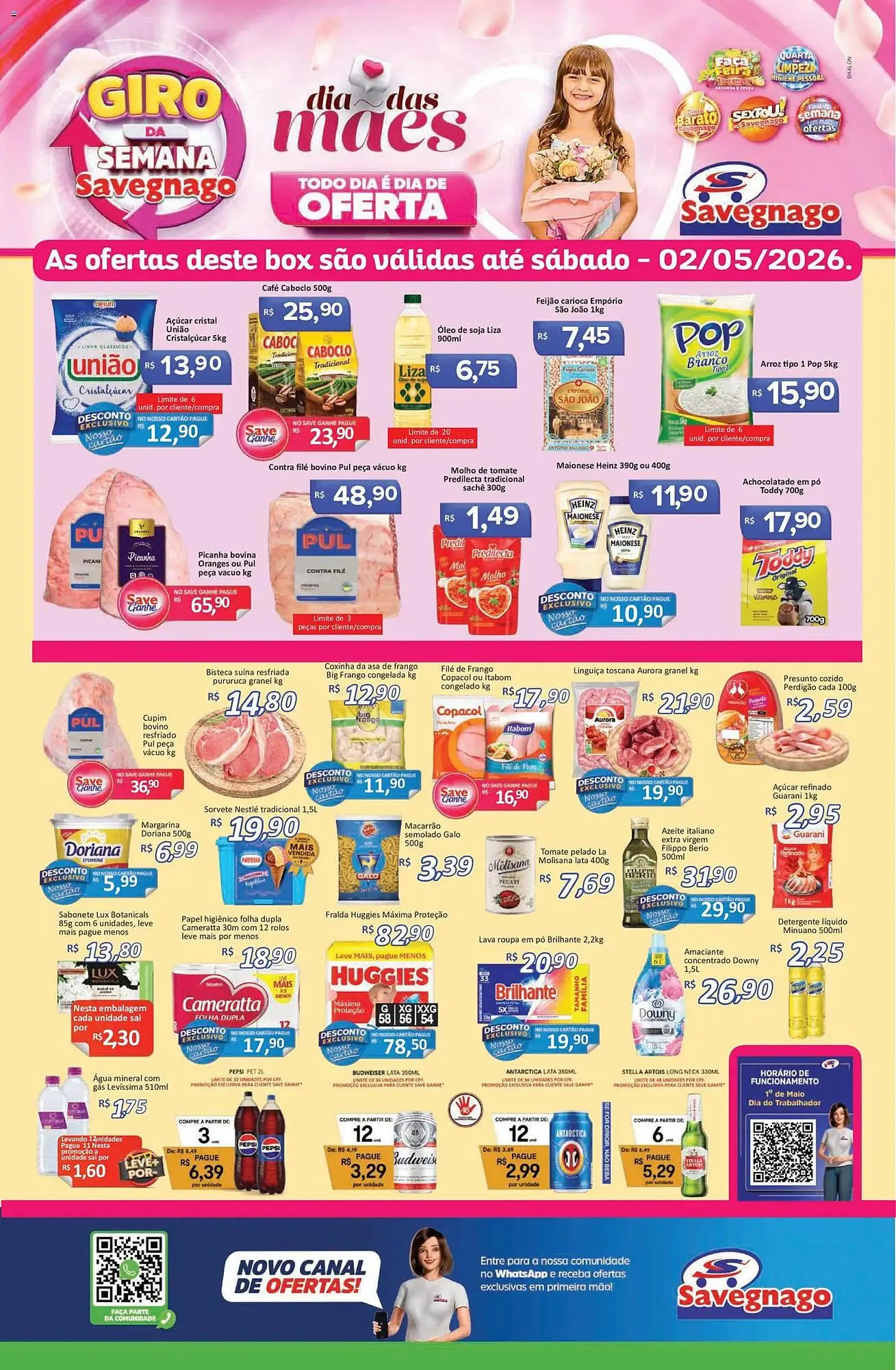 Encarte de Catálogo Supermercados Savegnago 30 de abril até 4 de maio 2026 - Pagina 1