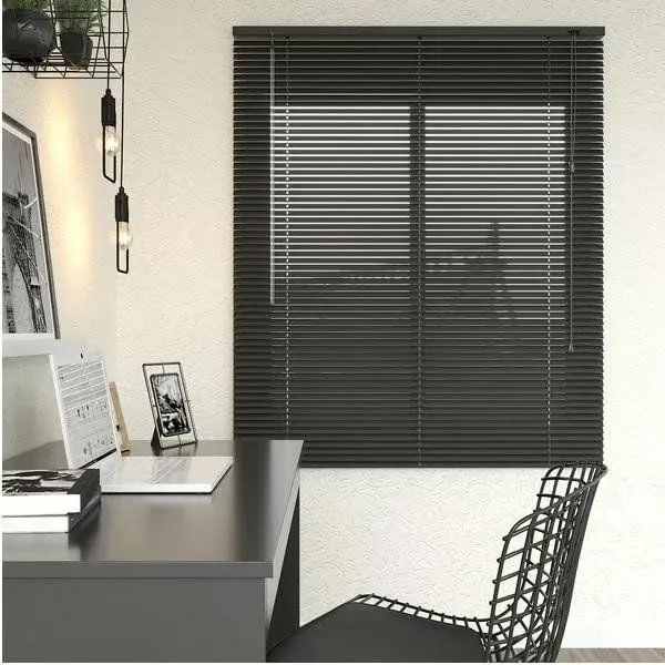 Persiana Off Horizontal Evolux PVC 25MM 120X130 Preto