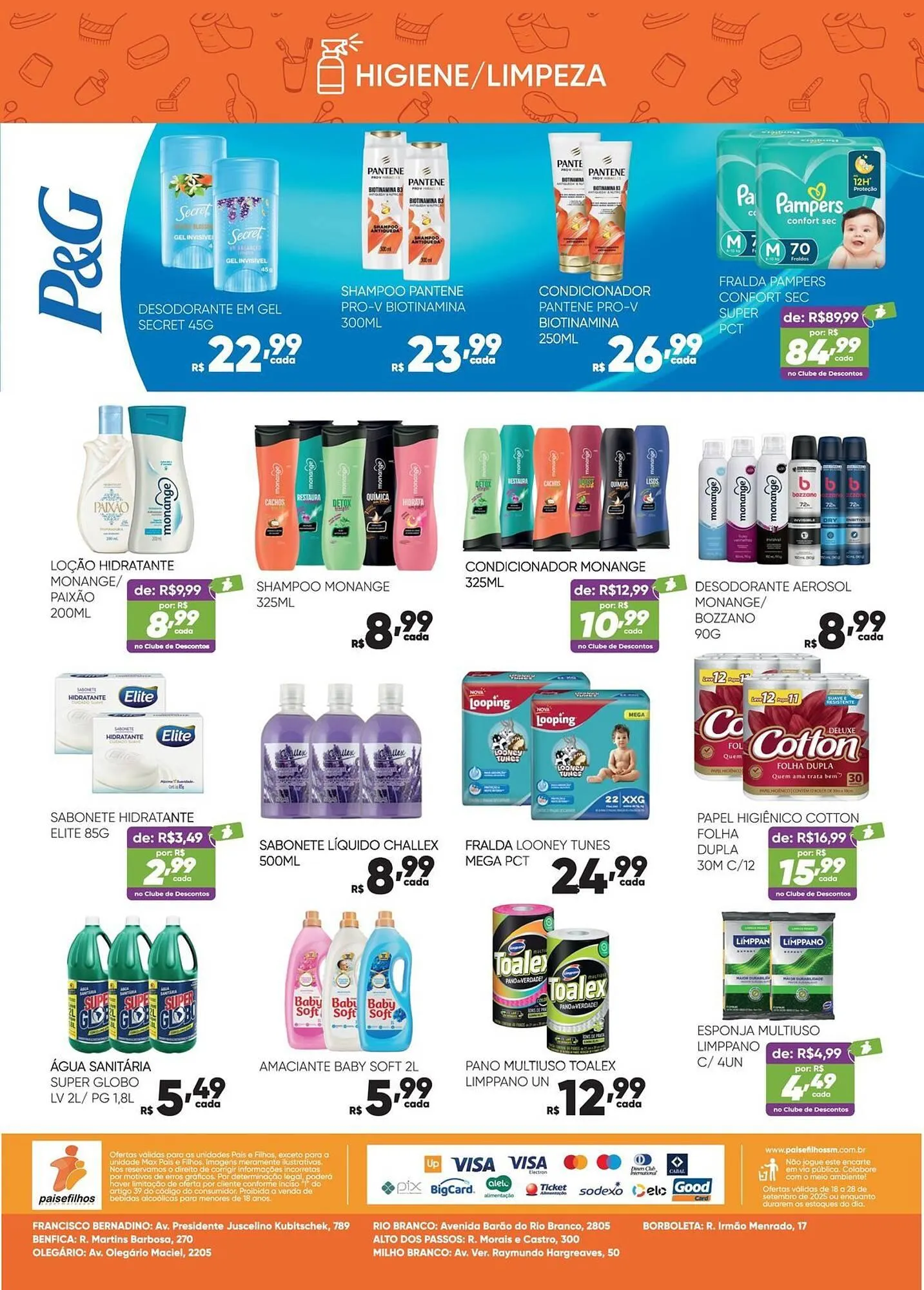 Encarte de Catálogo Pais e Filhos Supermercados 19 de setembro até 28 de setembro 2025 - Pagina 8