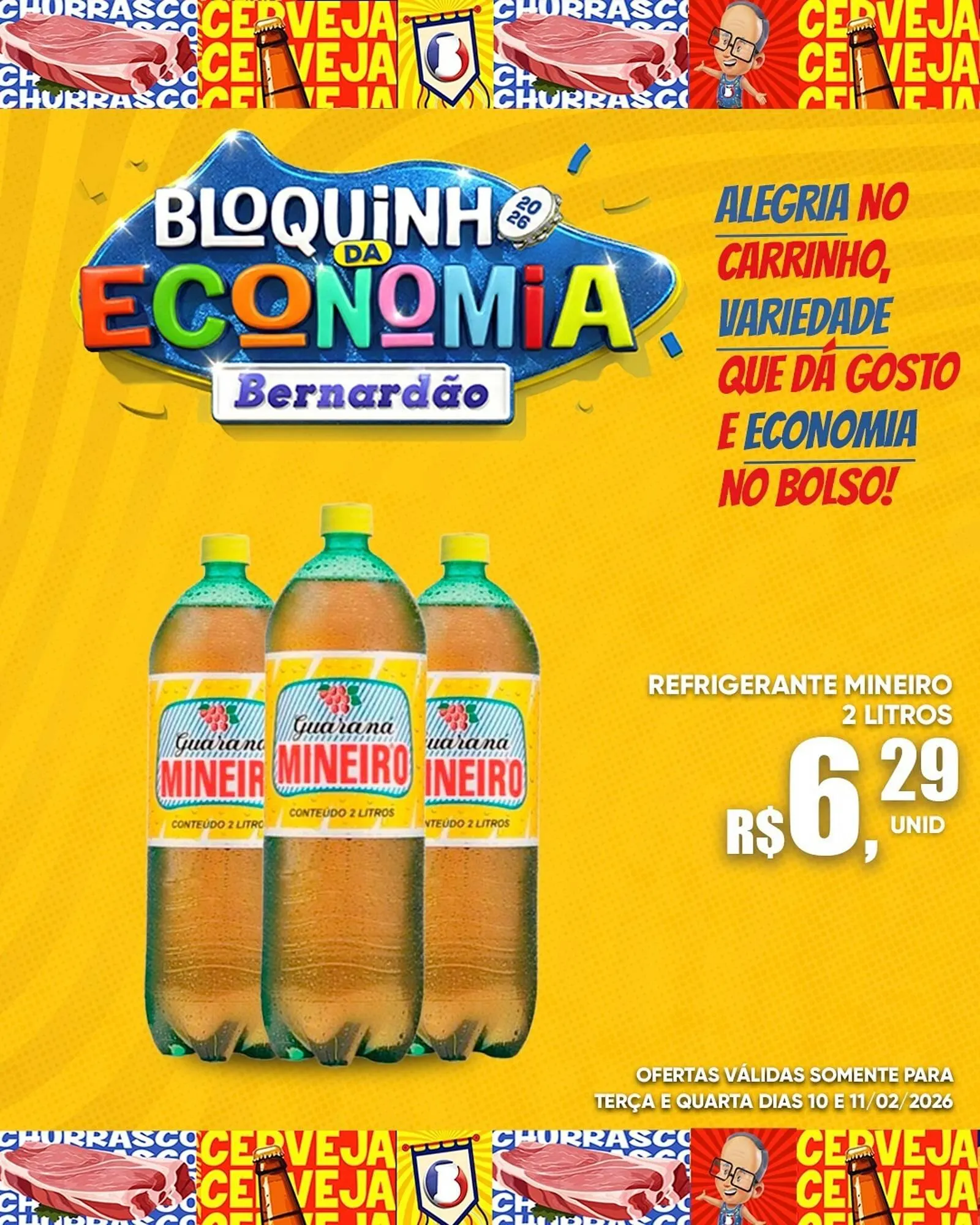 Encarte de Catálogo Supermercado Bernardão 10 de fevereiro até 11 de fevereiro 2026 - Pagina 4