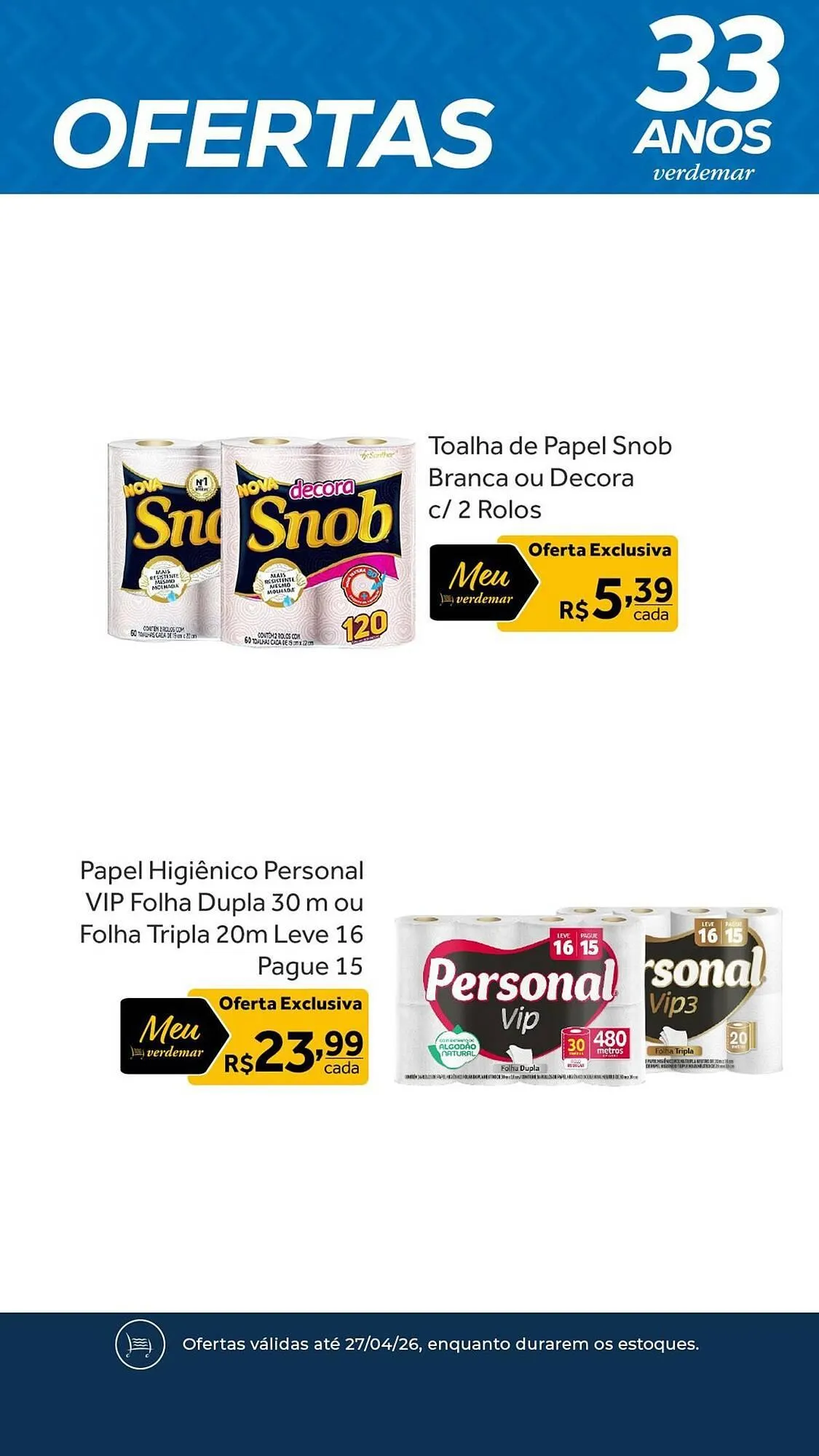 Encarte de Catálogo Verdemar Supermercado 10 de abril até 27 de abril 2026 - Pagina 4