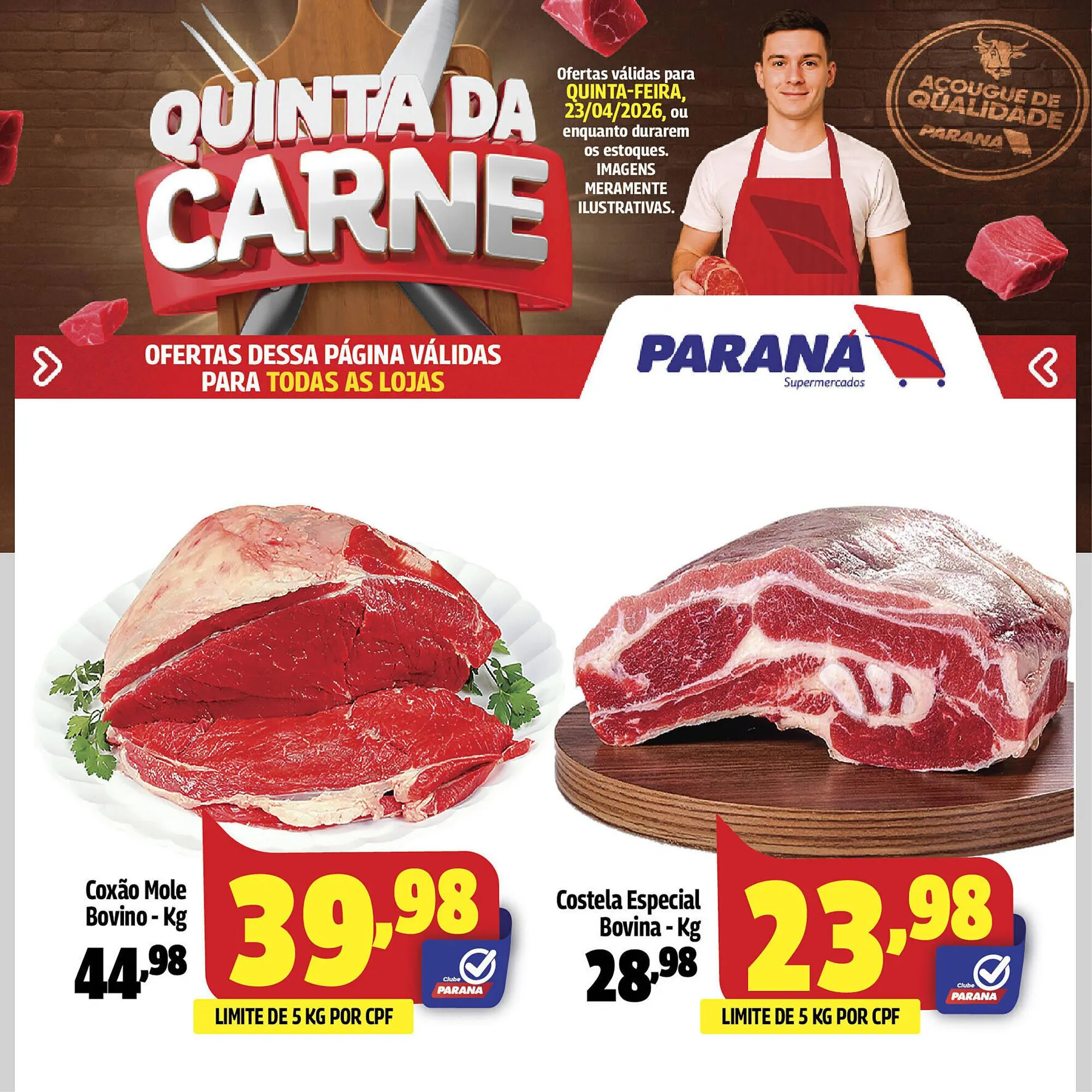 Encarte de Folheto Supermercado Paraná 23 de abril até 23 de abril 2026 - Pagina 1